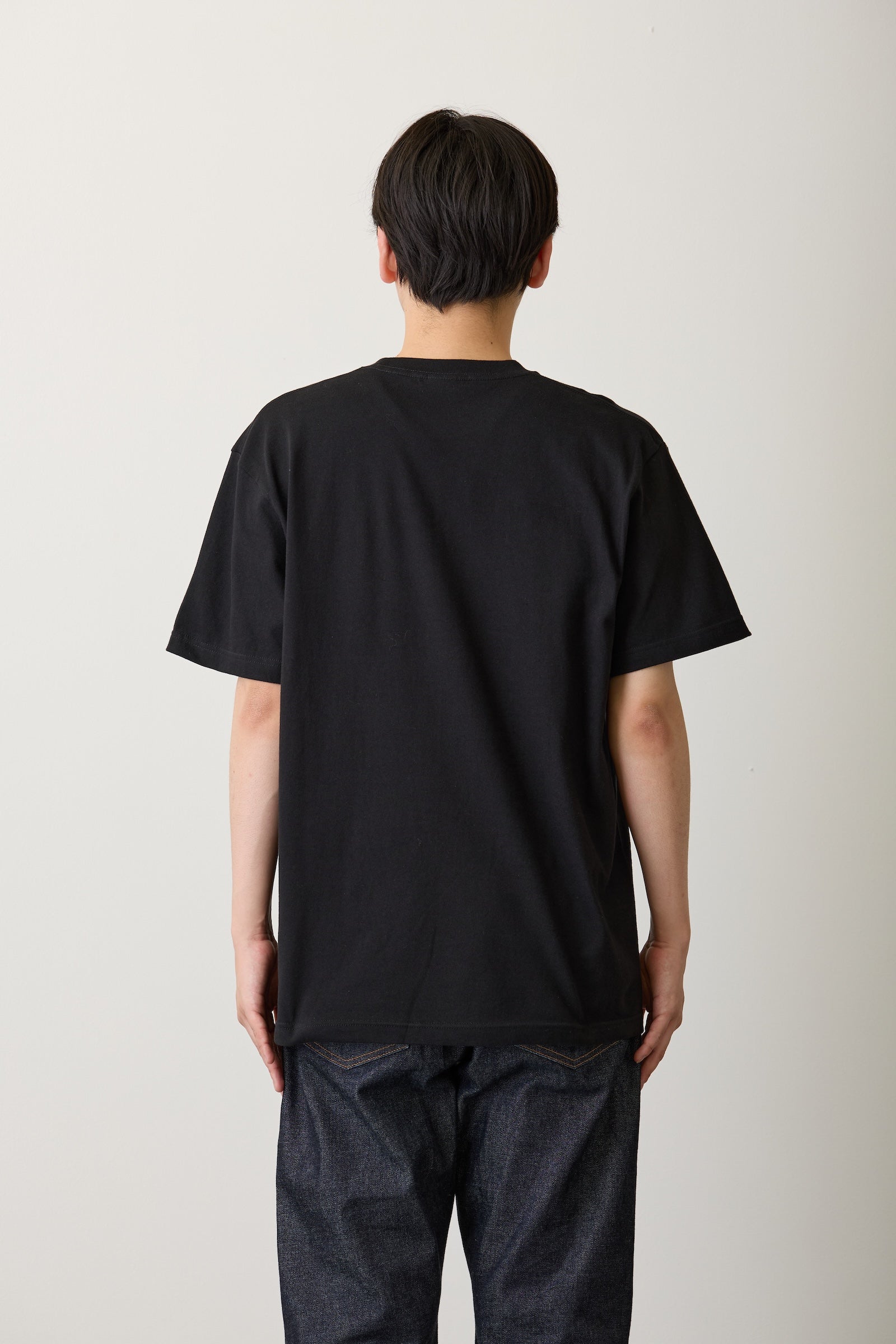 助六の日常 Tシャツ 満員電車のハムスター ブラック