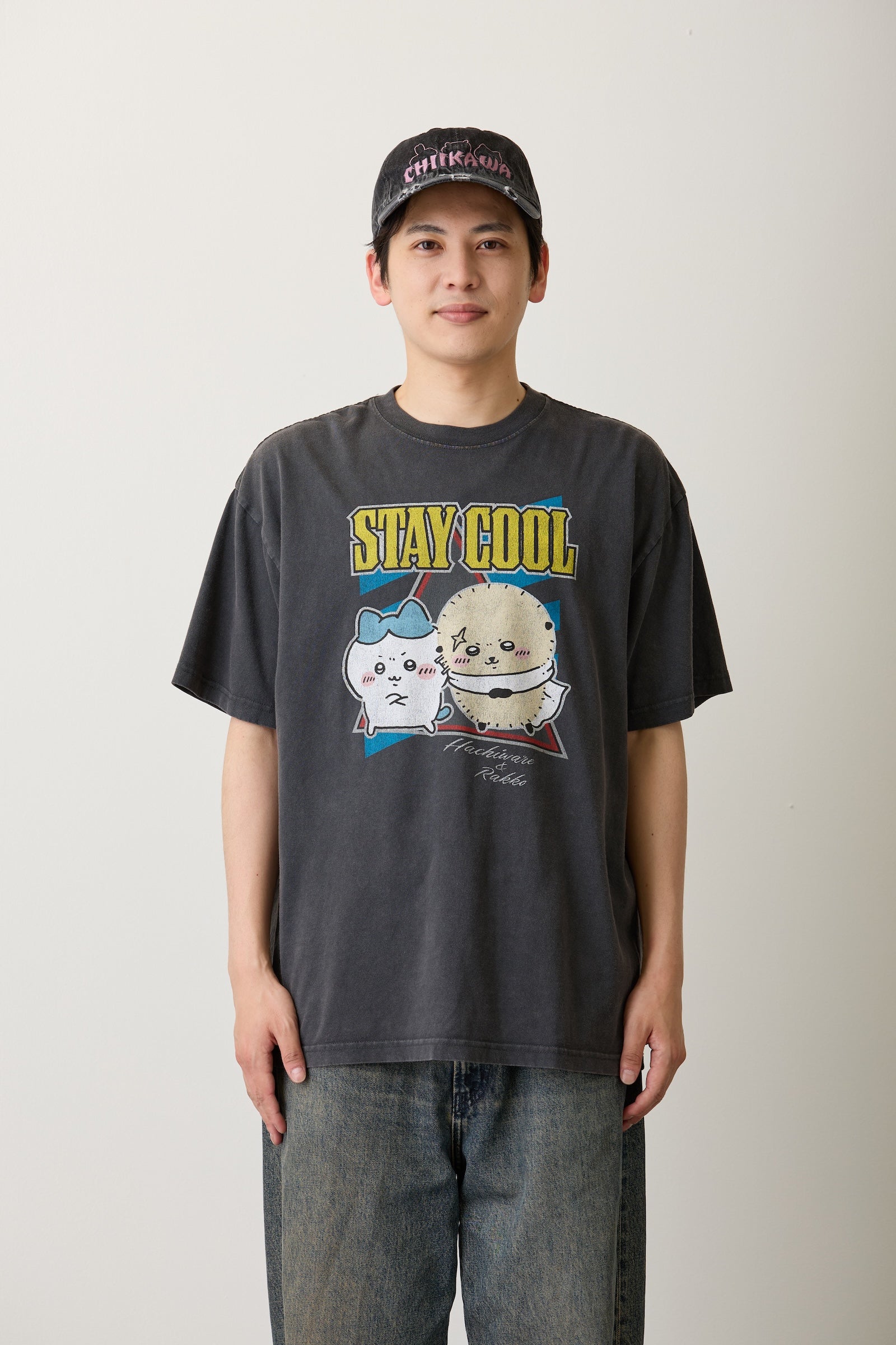 【7月中旬以降お届け】ちいかわ Tシャツ STAY COOL スミ