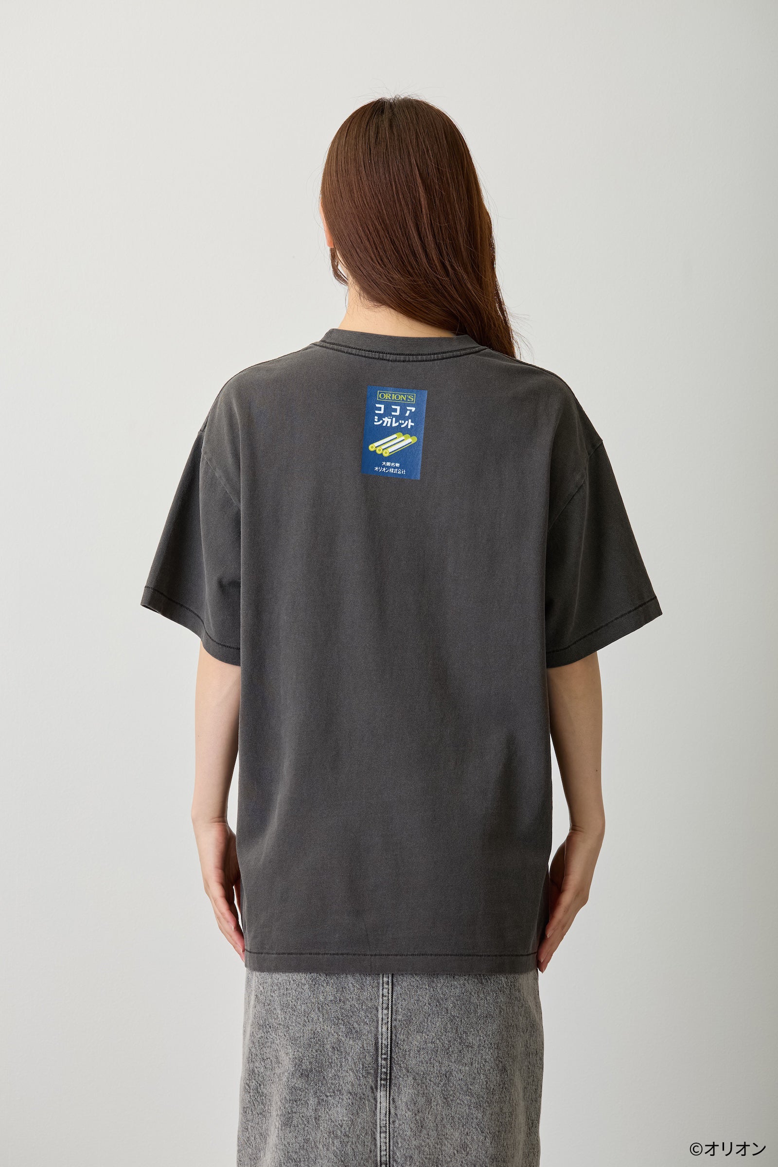 【7月中旬以降お届け】ココアシガレット Tシャツ 駄菓子ロック ブラック