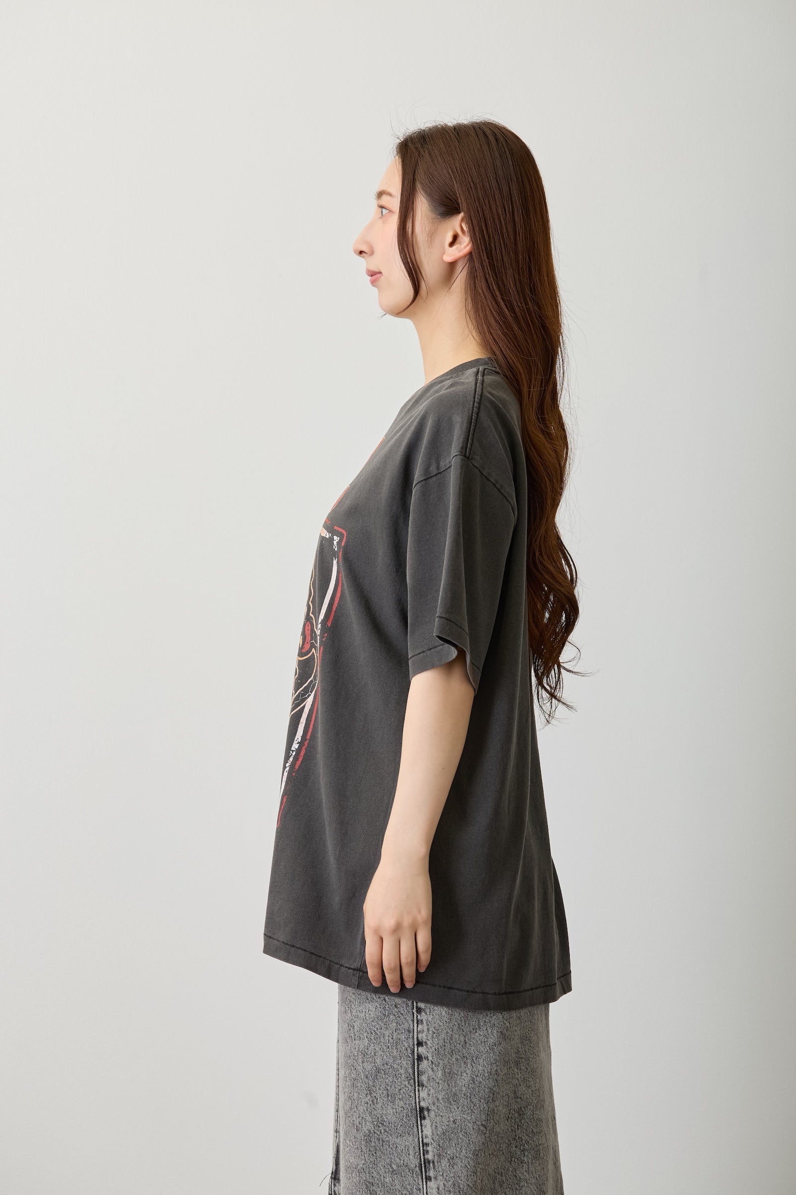 【7月中旬以降お届け】ビッグカツ Tシャツ 駄菓子ロック ブラック