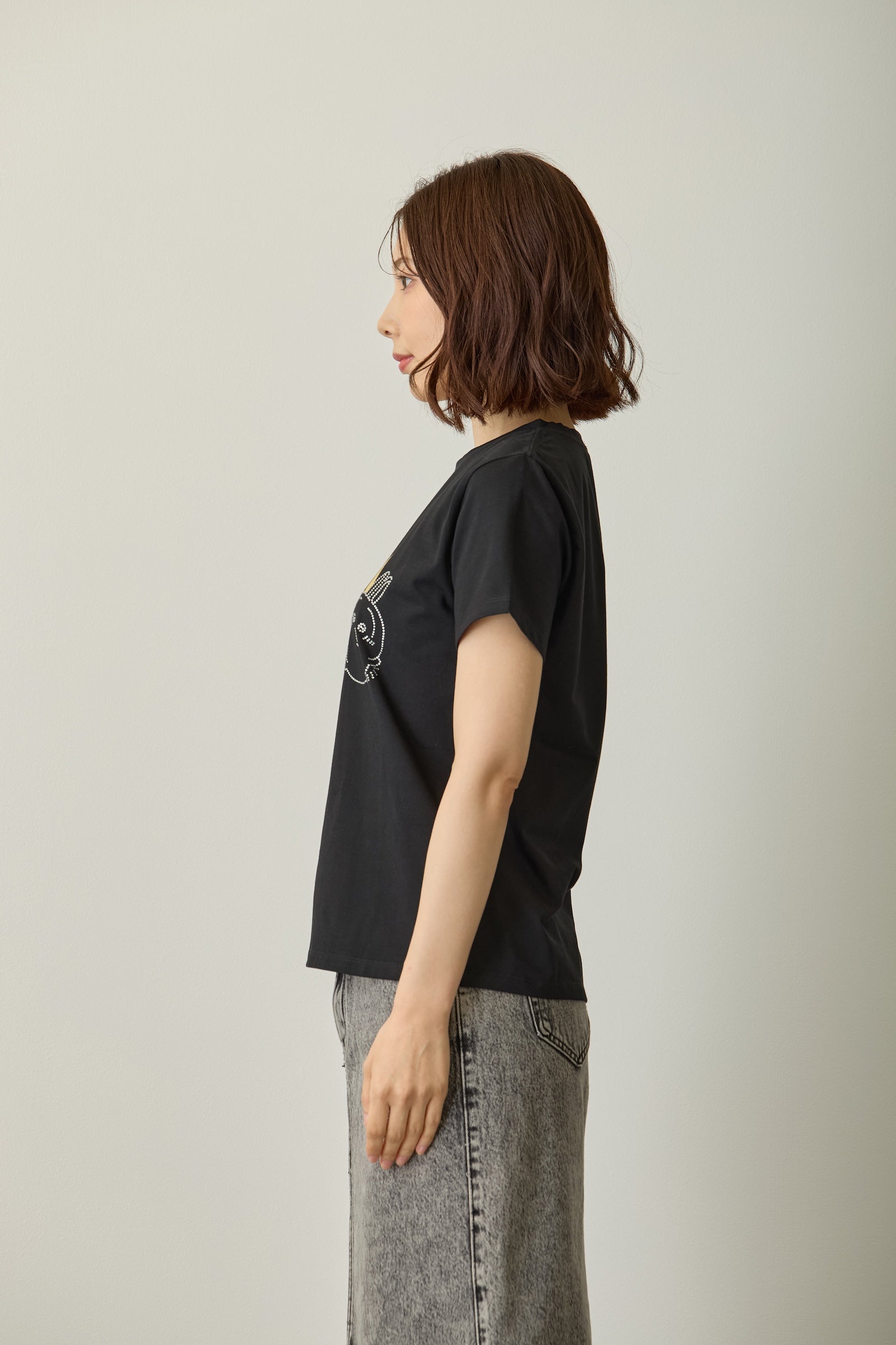 ちいかわ 箔プリントTシャツ DECO(みんな) ホワイト