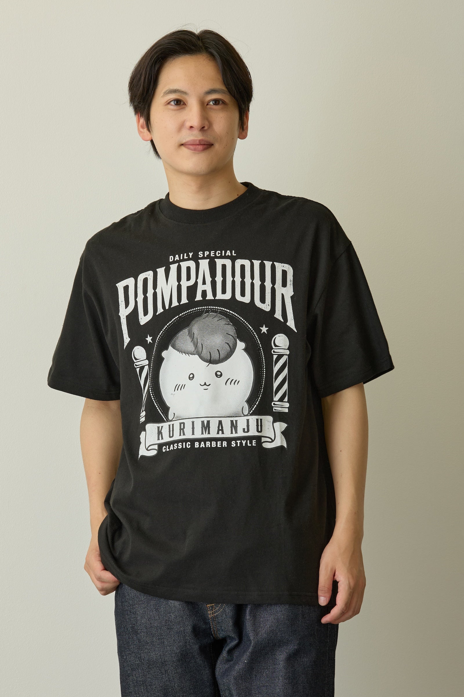 ちいかわ Tシャツ 毛量くりまんじゅう ブラック