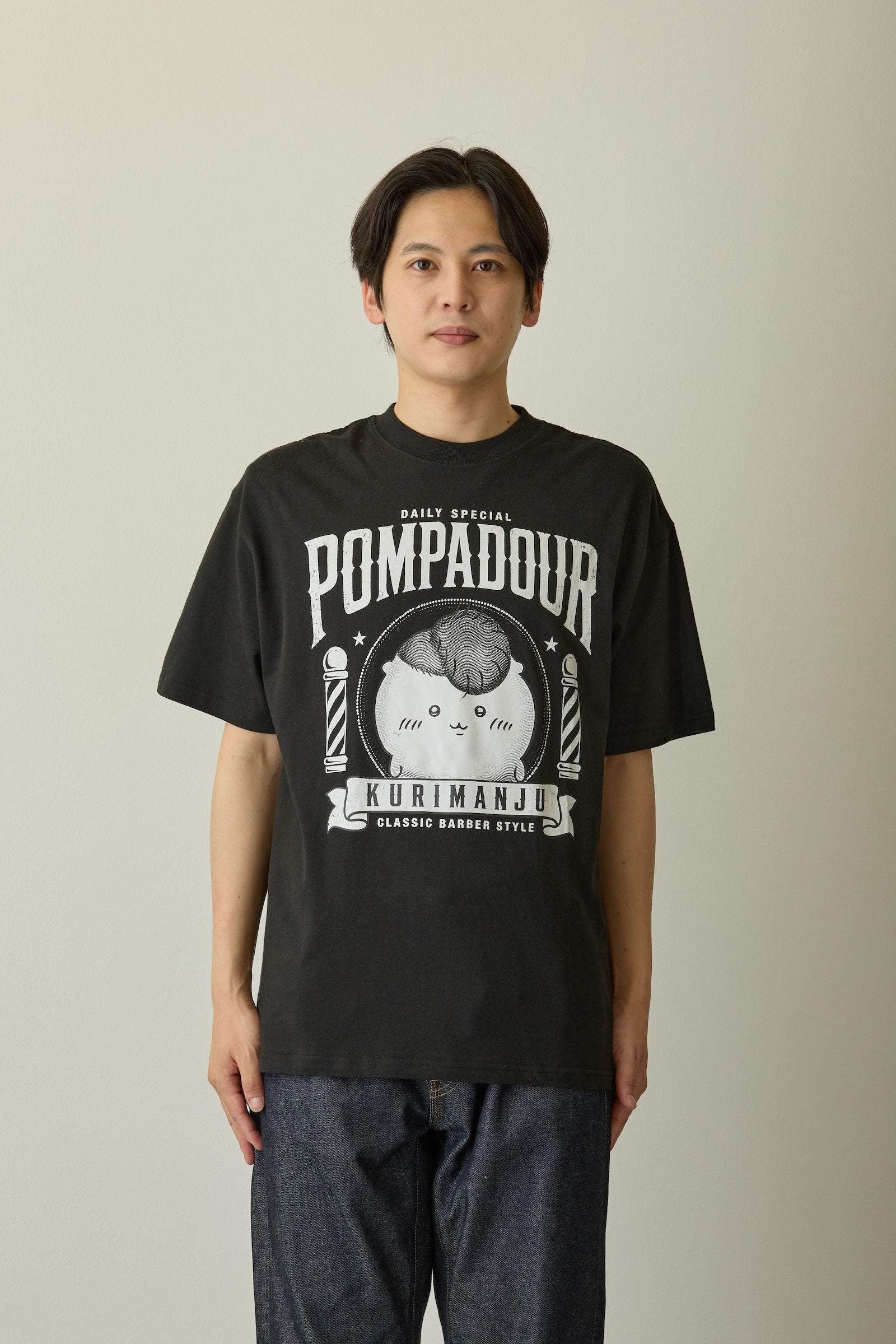 ちいかわ Tシャツ 毛量くりまんじゅう ブラック