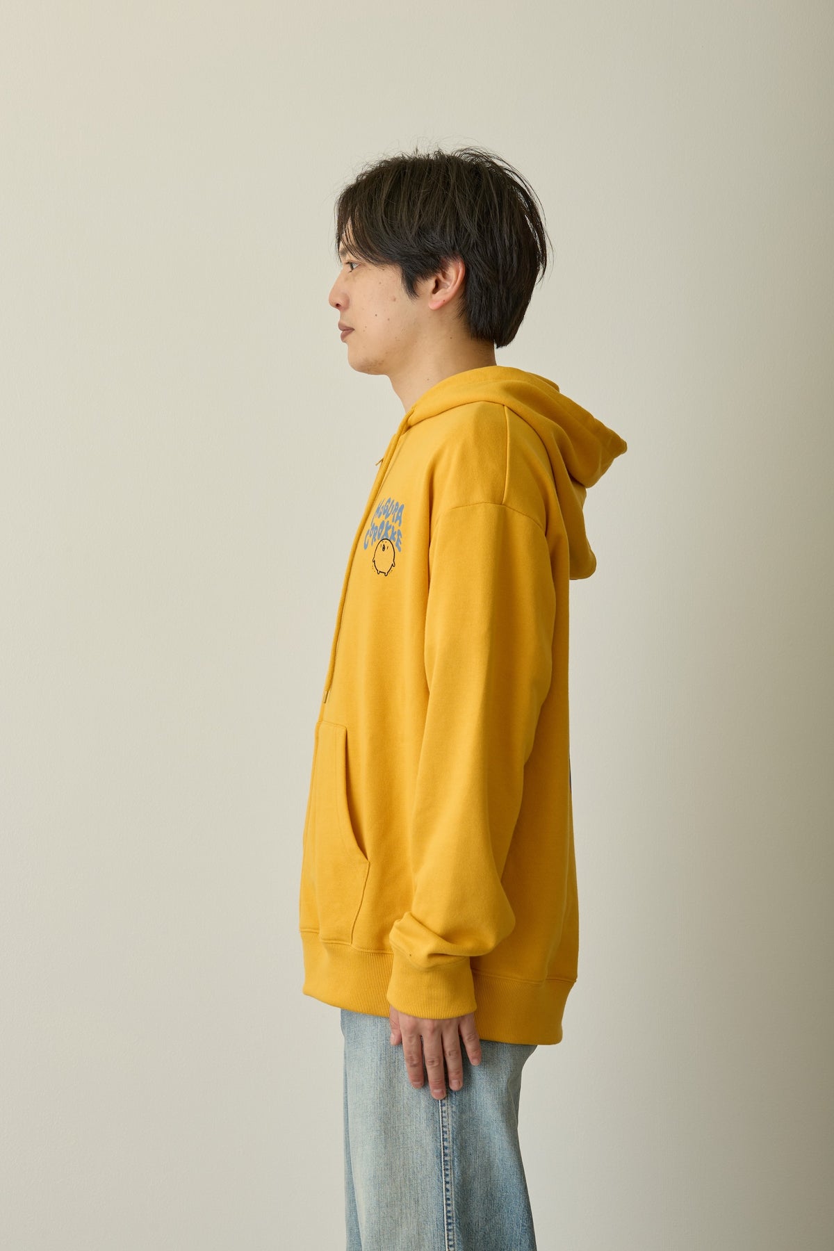 ナガノキャラクターズ ジップパーカー MELTED MOGURA COROKKE オレンジ