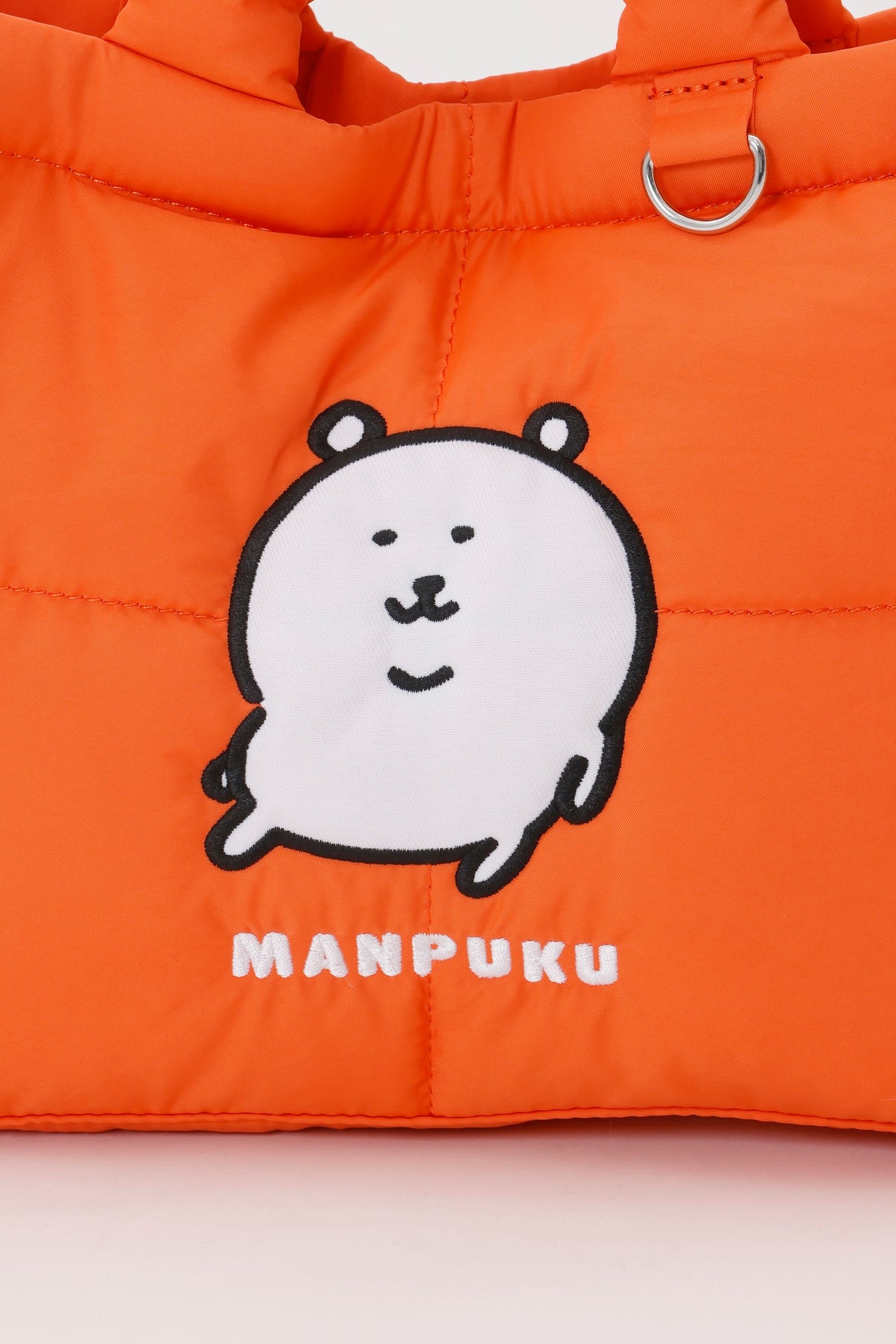 ナガノキャラクターズ パフィーショルダーバッグ MANPUKU オレンジ ONE