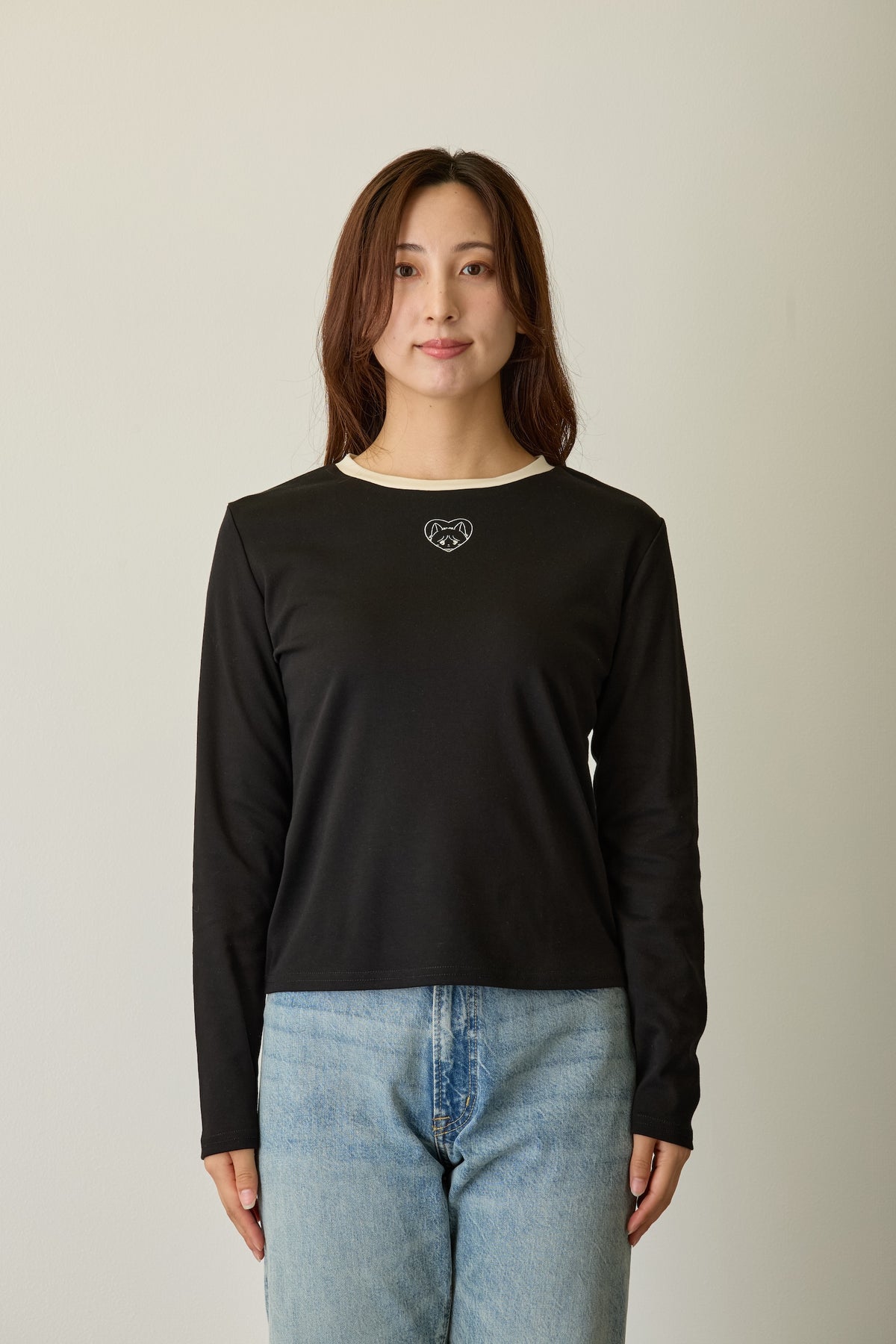 Lil ala mode 長袖Tシャツ クール ブラック FREE