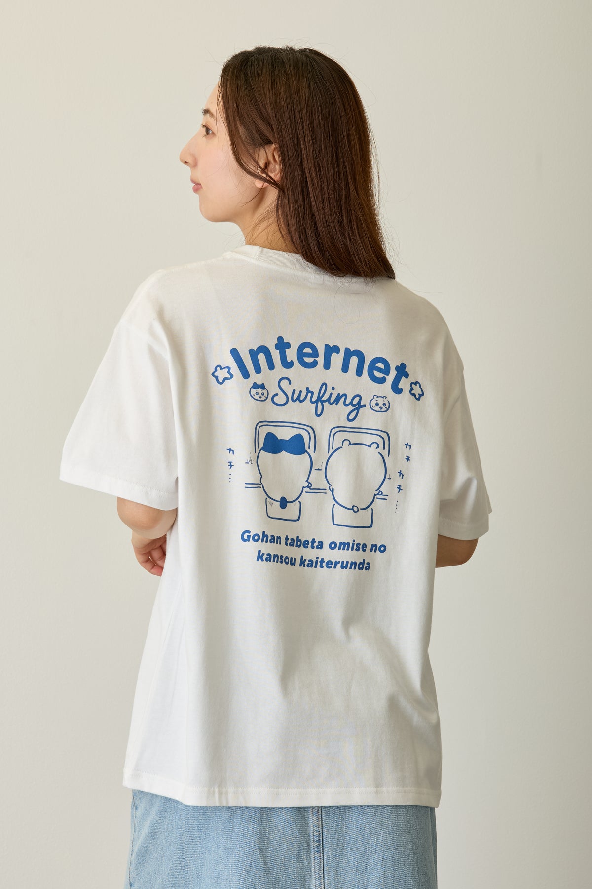 ちいかわ Tシャツ パスタライ助 ホワイト