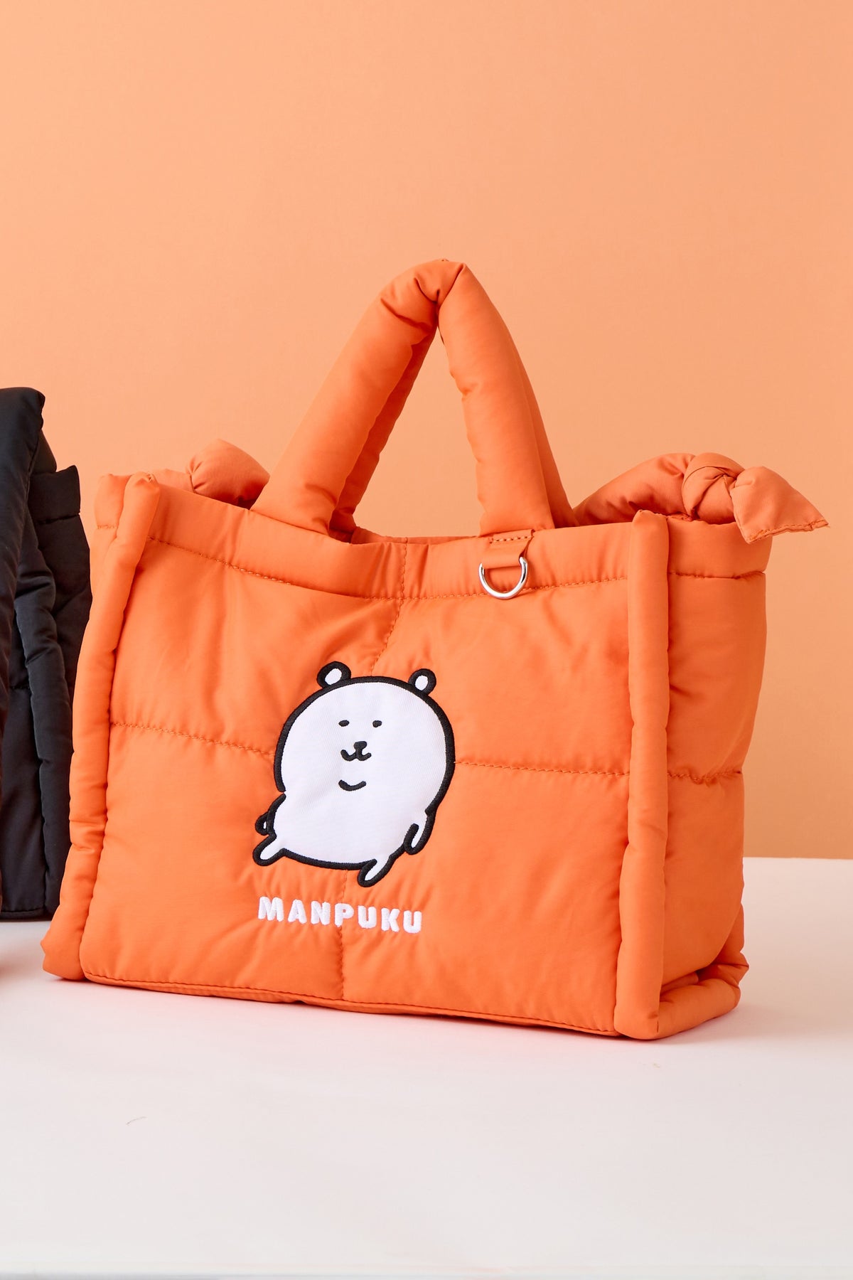 ナガノキャラクターズ パフィーショルダーバッグ MANPUKU オレンジ ONE