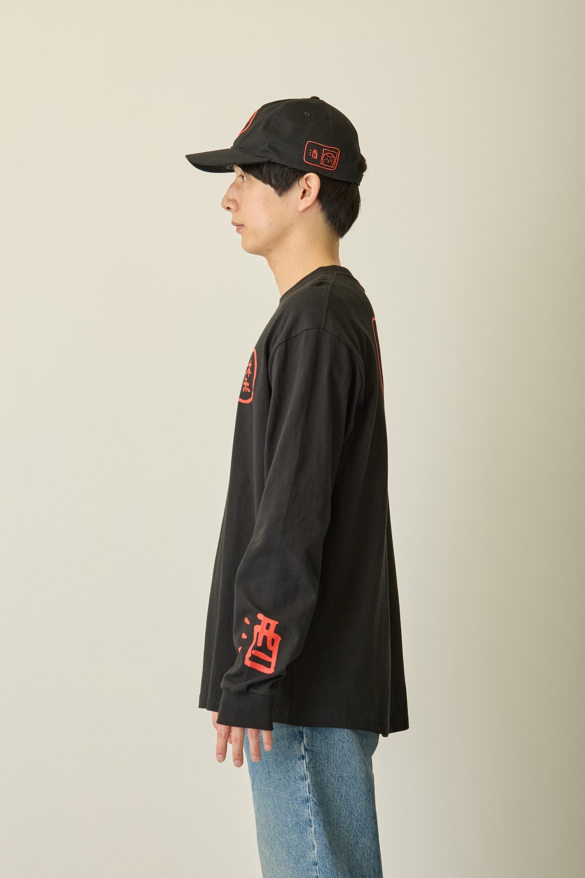 ちいかわ 長袖Tシャツ 禁酒くりまんじゅう ブラック