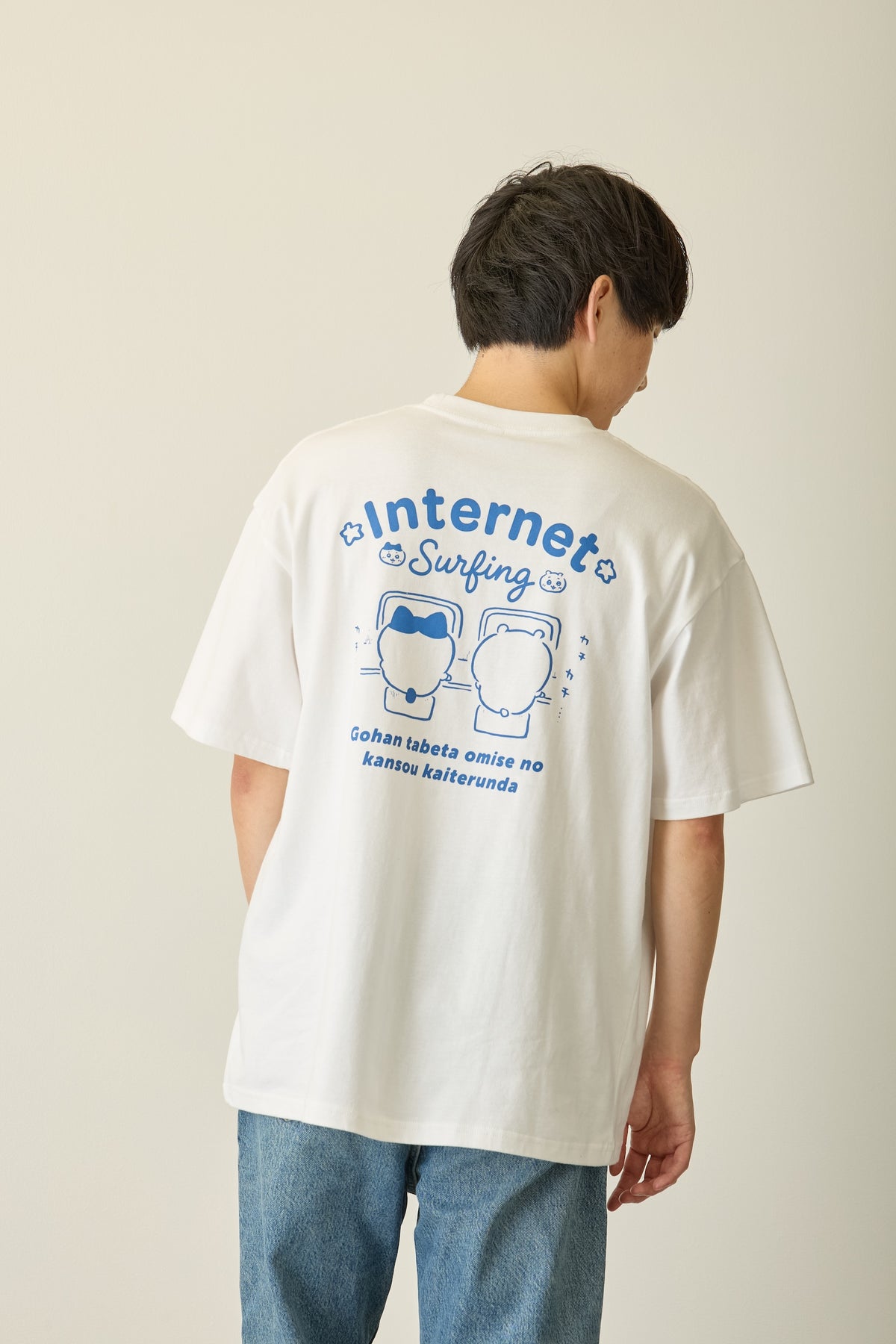 ちいかわ Tシャツ パスタライ助 ホワイト