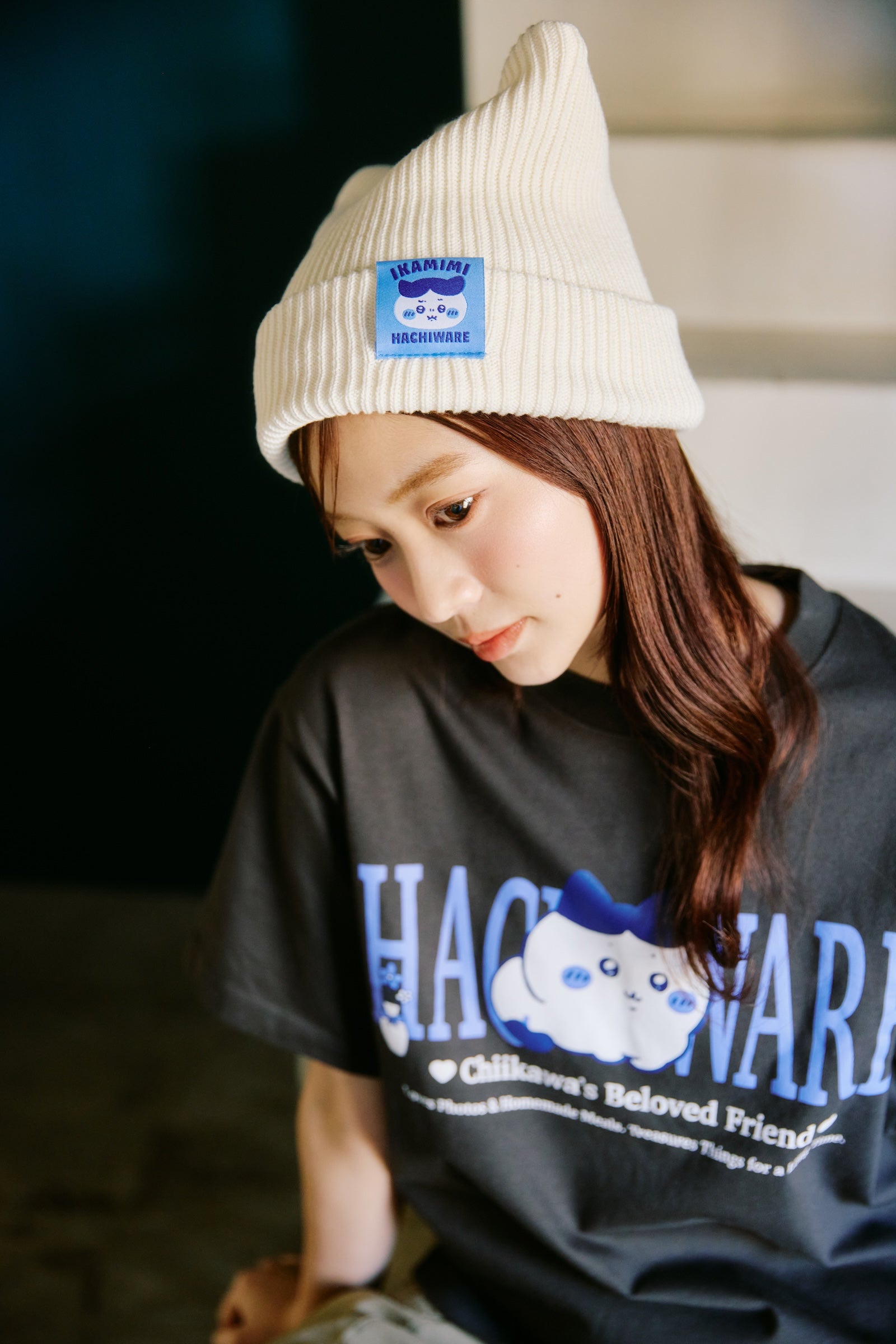 ちいかわ Tシャツ ハチワレシリーズ スミ