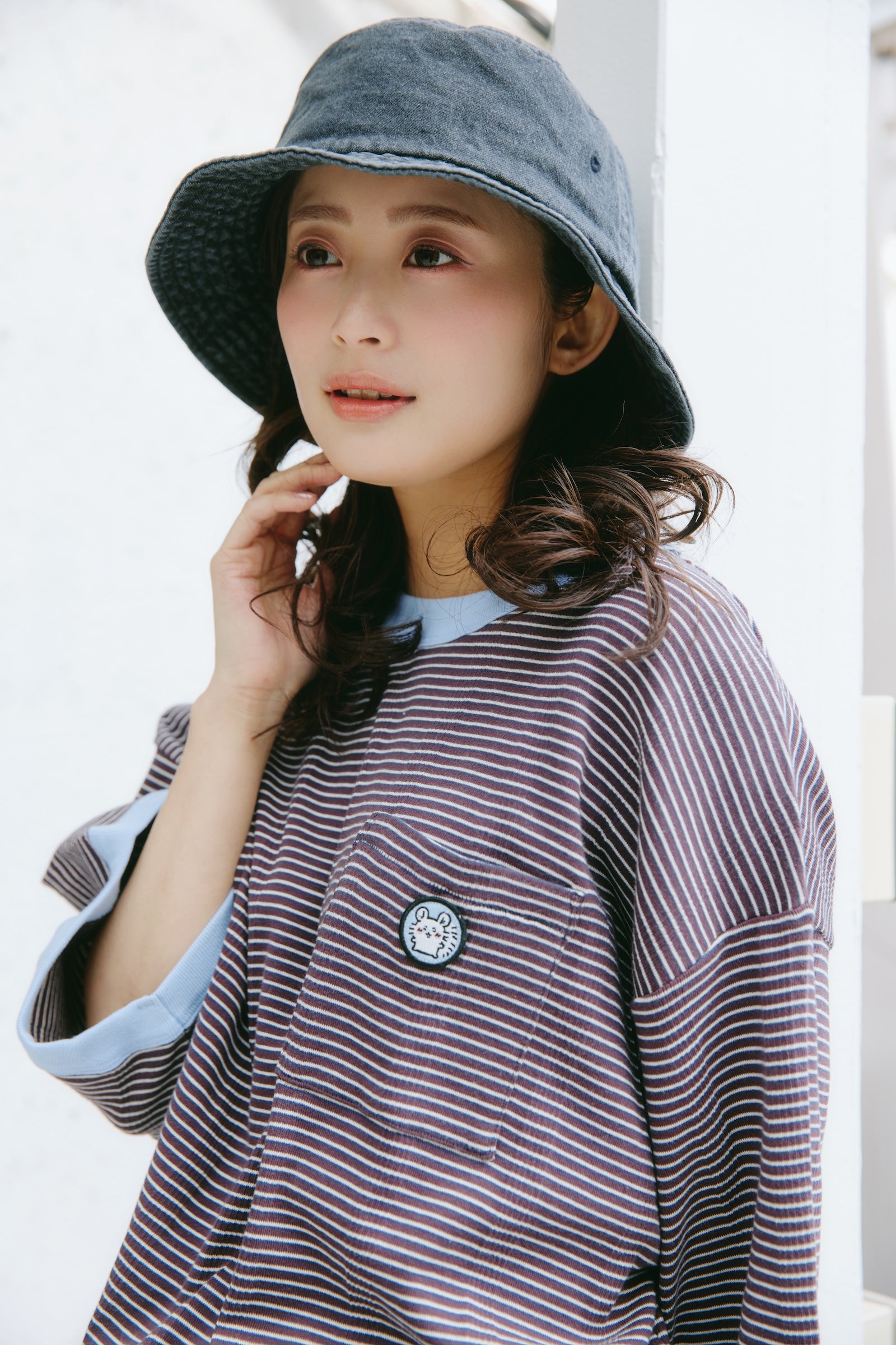 【2BUY10%OFF対象商品】ちいかわ ビッグシルエットポケットTシャツ Robert P.Miller×Talking モモンガ COFFEE