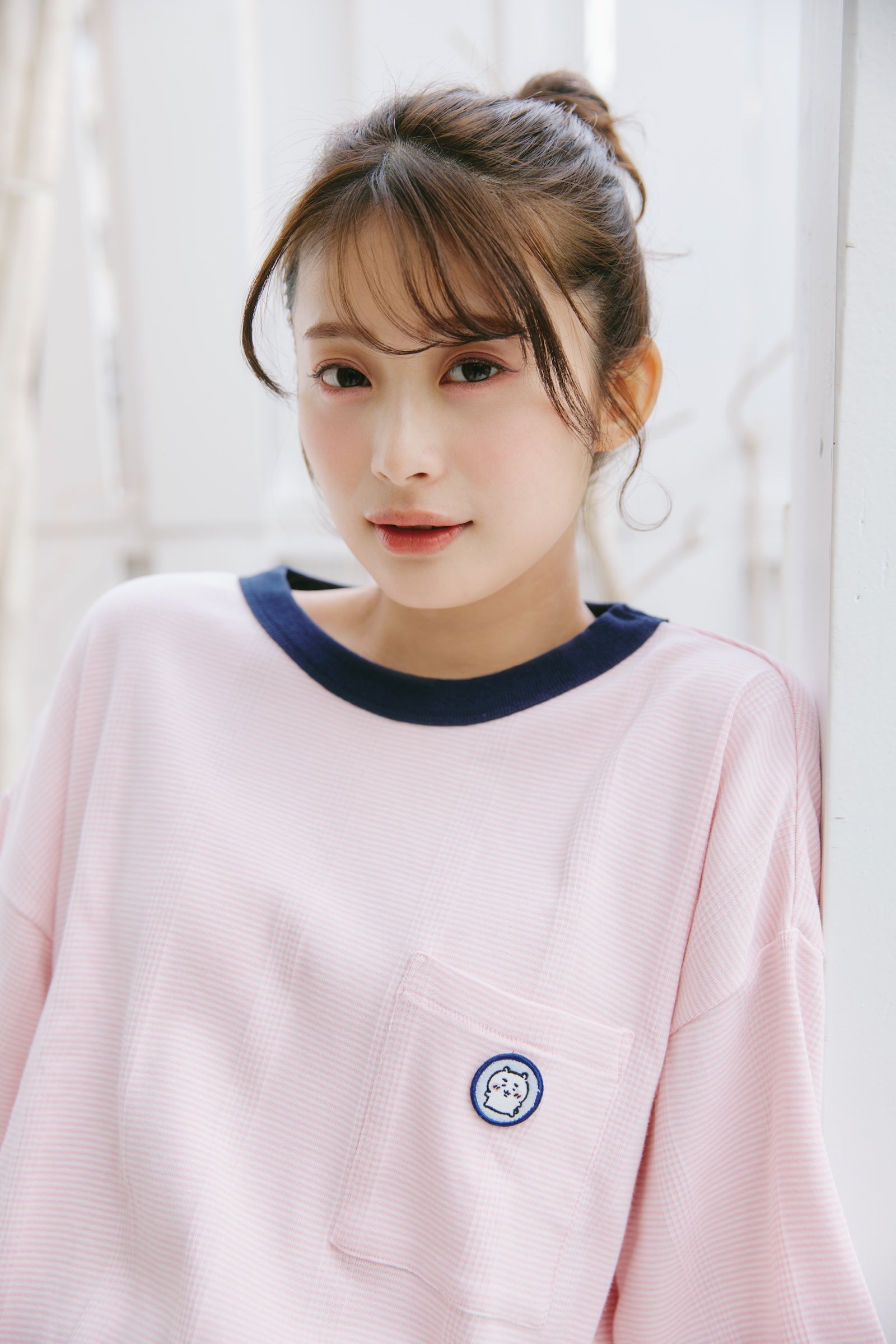 ちいかわ ビッグシルエットポケットTシャツ Robert P.Miller×Talking ちいかわ FLAMINGO