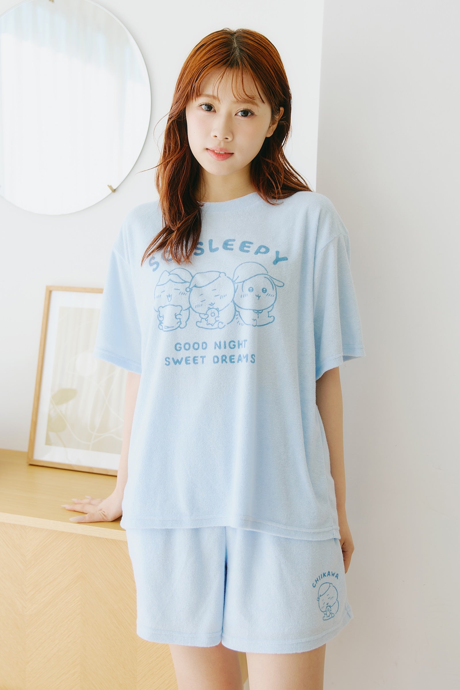 ちいかわ ルームウェアセットアップ SO SLEEPY ブルー