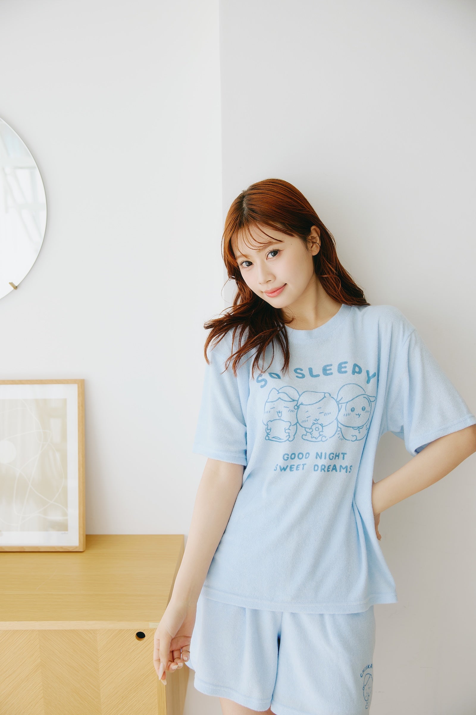ちいかわ ルームウェアセットアップ SO SLEEPY ブルー