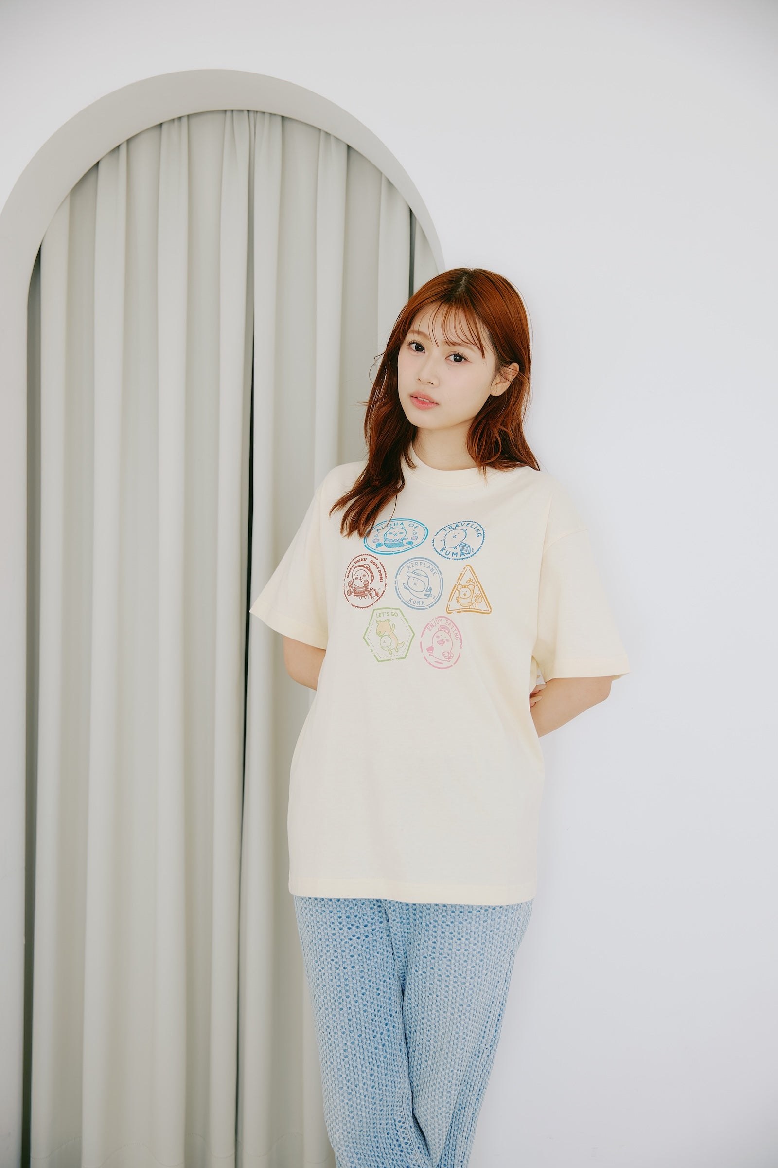 ナガノキャラクターズ Tシャツ トラベル ナチュラル