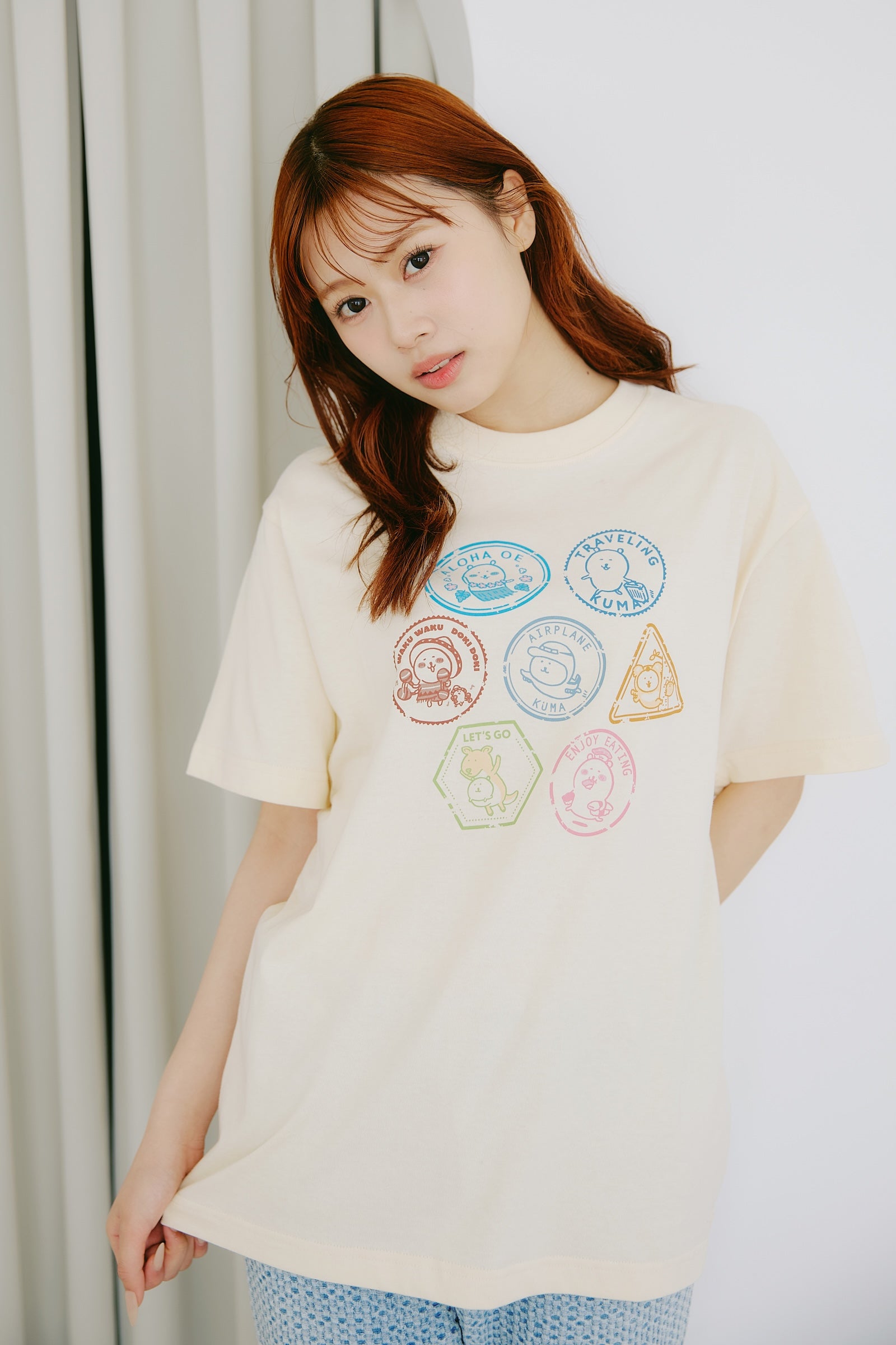 ナガノキャラクターズ Tシャツ トラベル ナチュラル