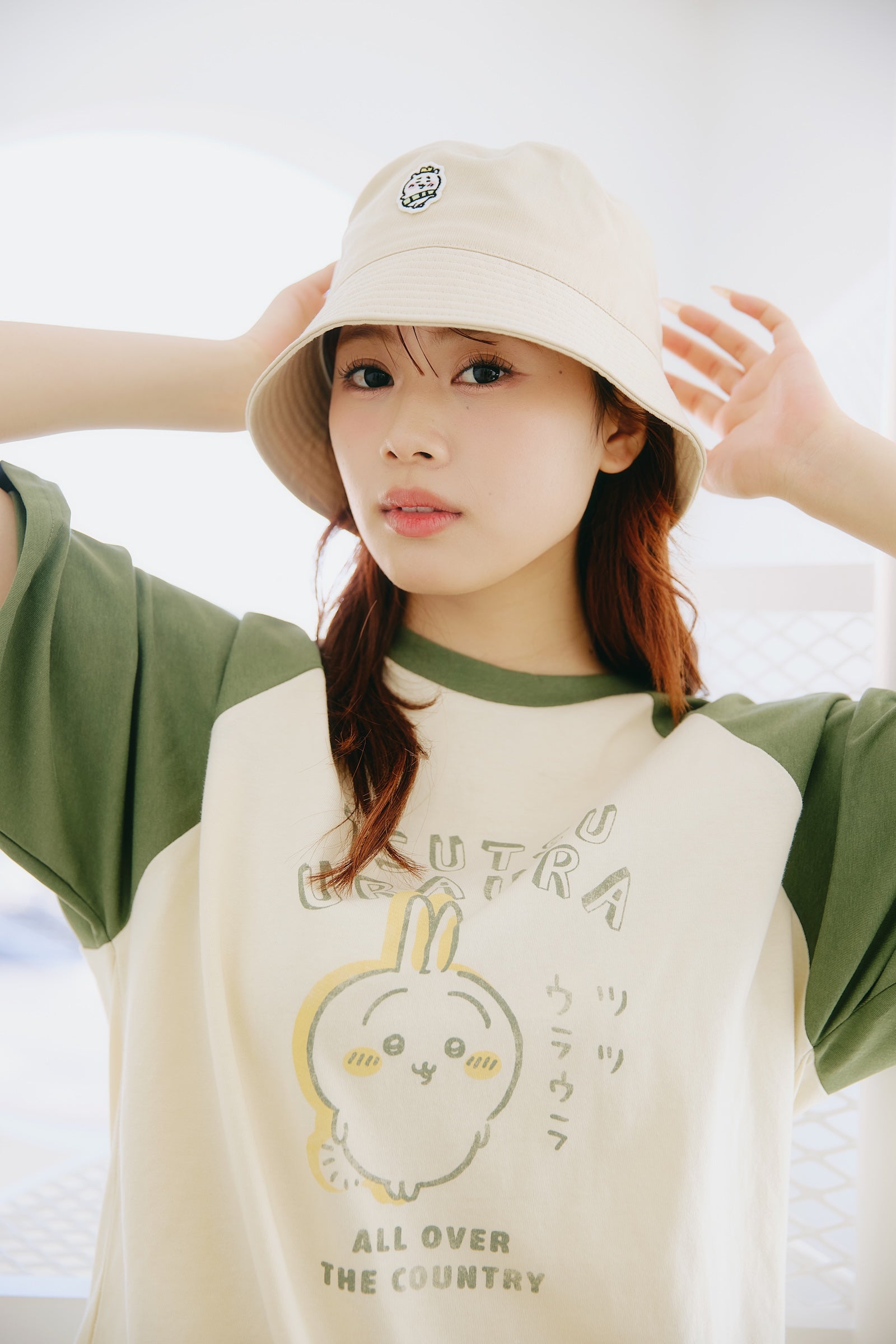 ちいかわ ラグランTシャツ ツツウラウラ ナチュラル