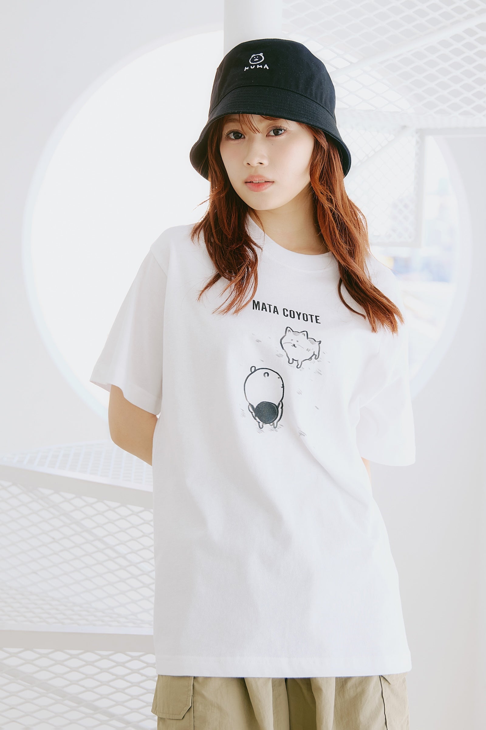 ナガノキャラクターズ Tシャツ また来ヨーテ ホワイト