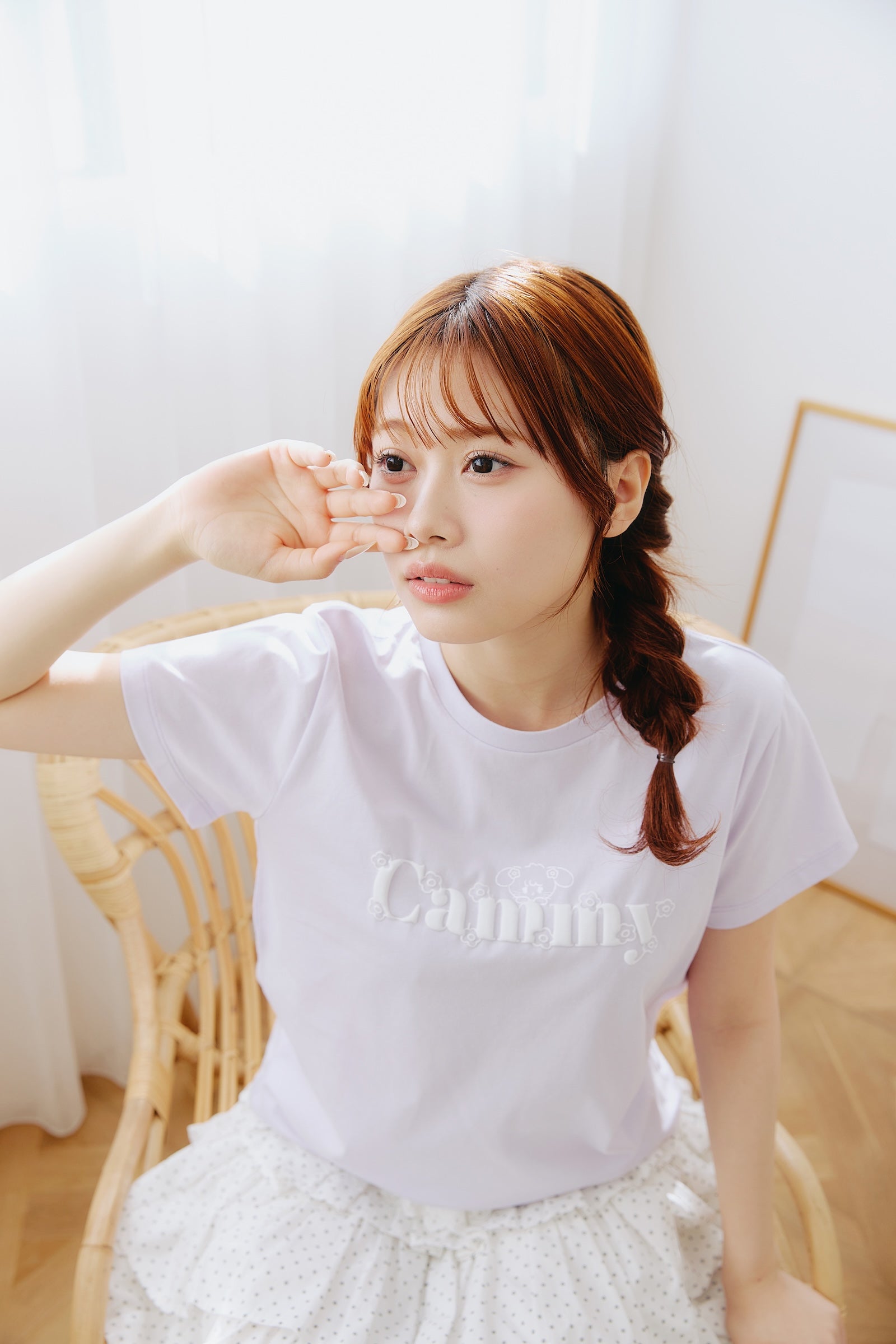 Lil ala mode Tシャツ Bloom キャミー ラベンダー