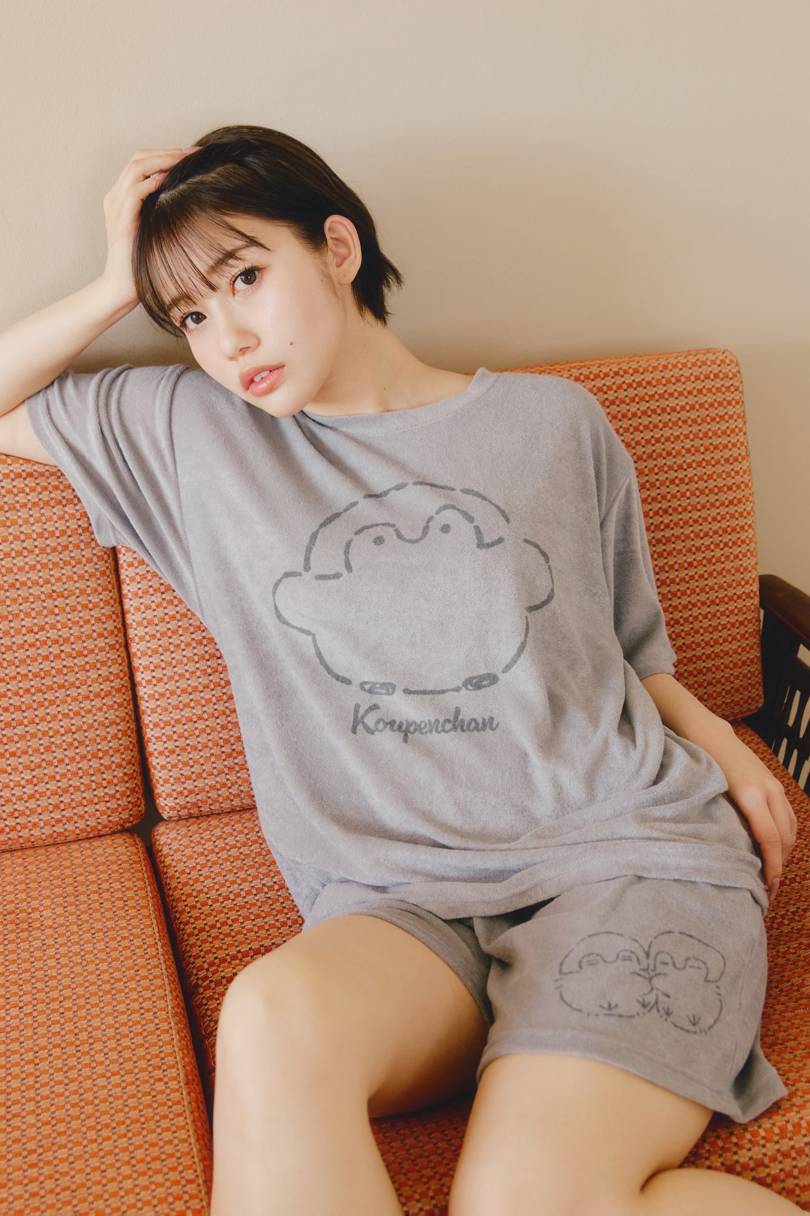 コウペンちゃん ルームウェアセットアップ ぽけー グレー
