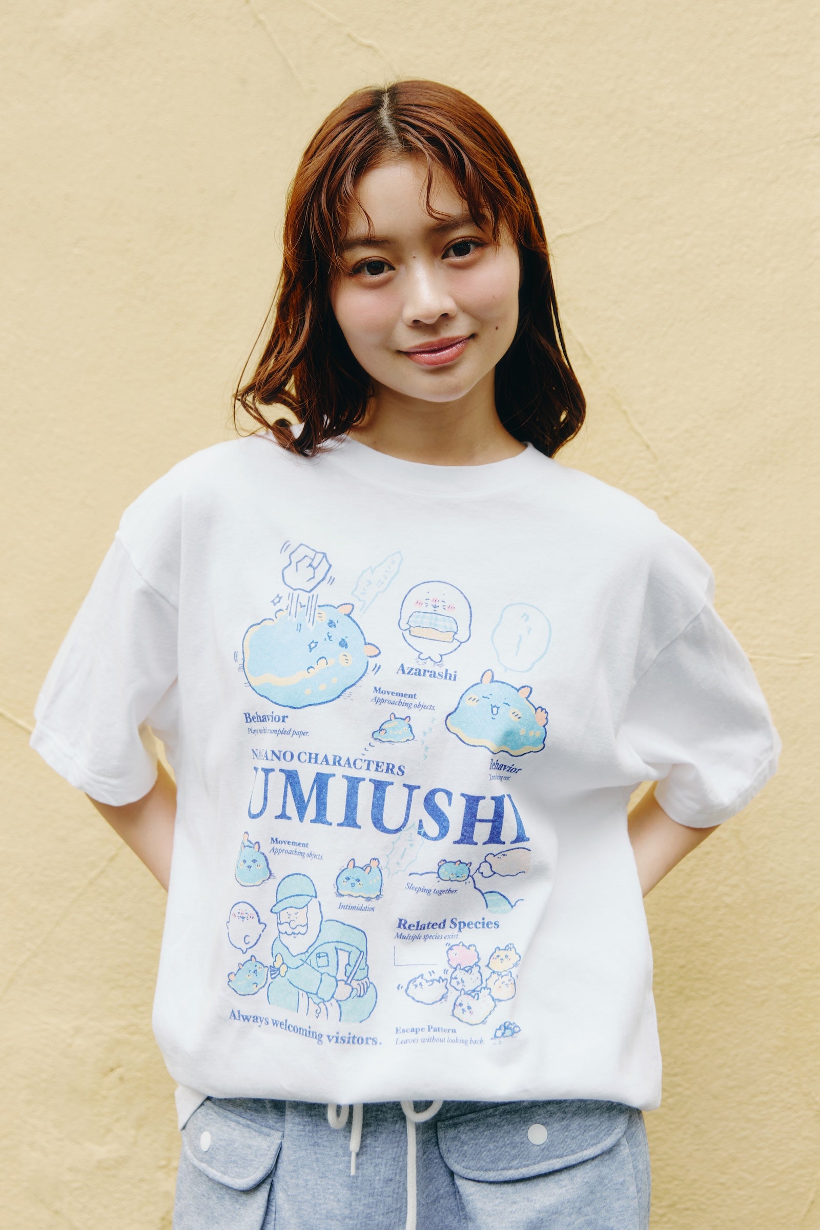 ナガノキャラクターズ Tシャツ ウミウシ オフ
