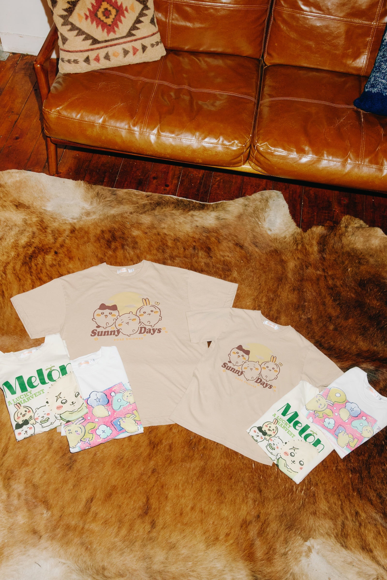 ちいかわ キッズTシャツ メロン クリーム
