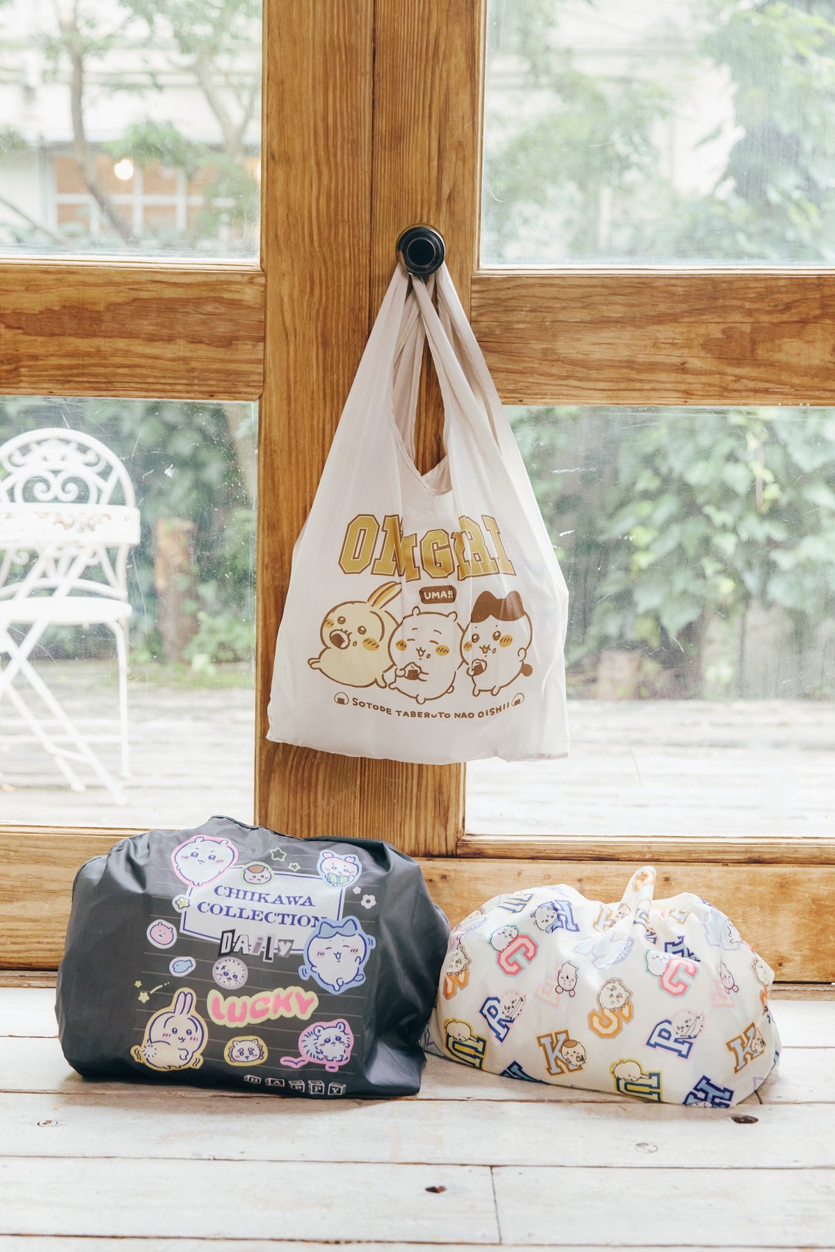 ちいかわ エコバッグ ONIGIRI UMA!! ベージュ ONE