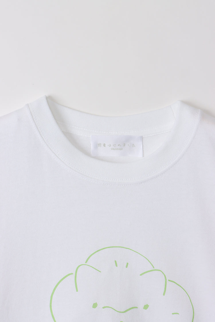 恐竜はじめました Tシャツ Hello!バブ ホワイト