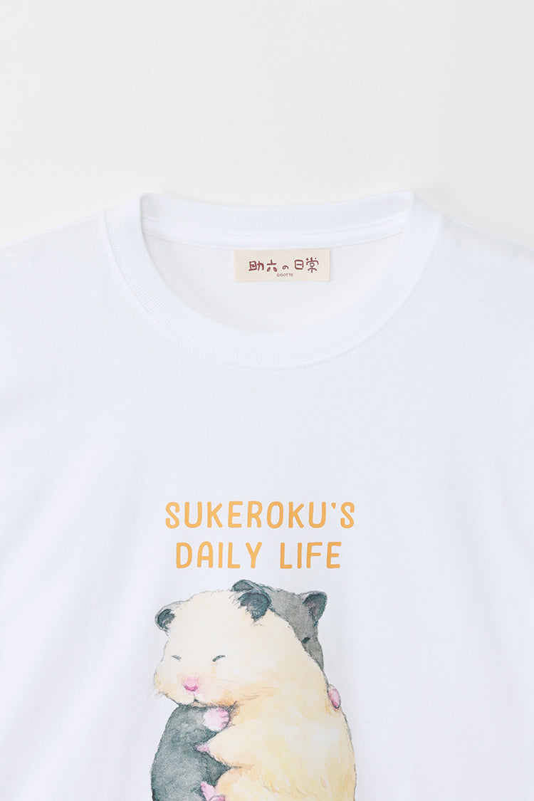 助六の日常 ロンT PLEASE HAM ME ホワイト