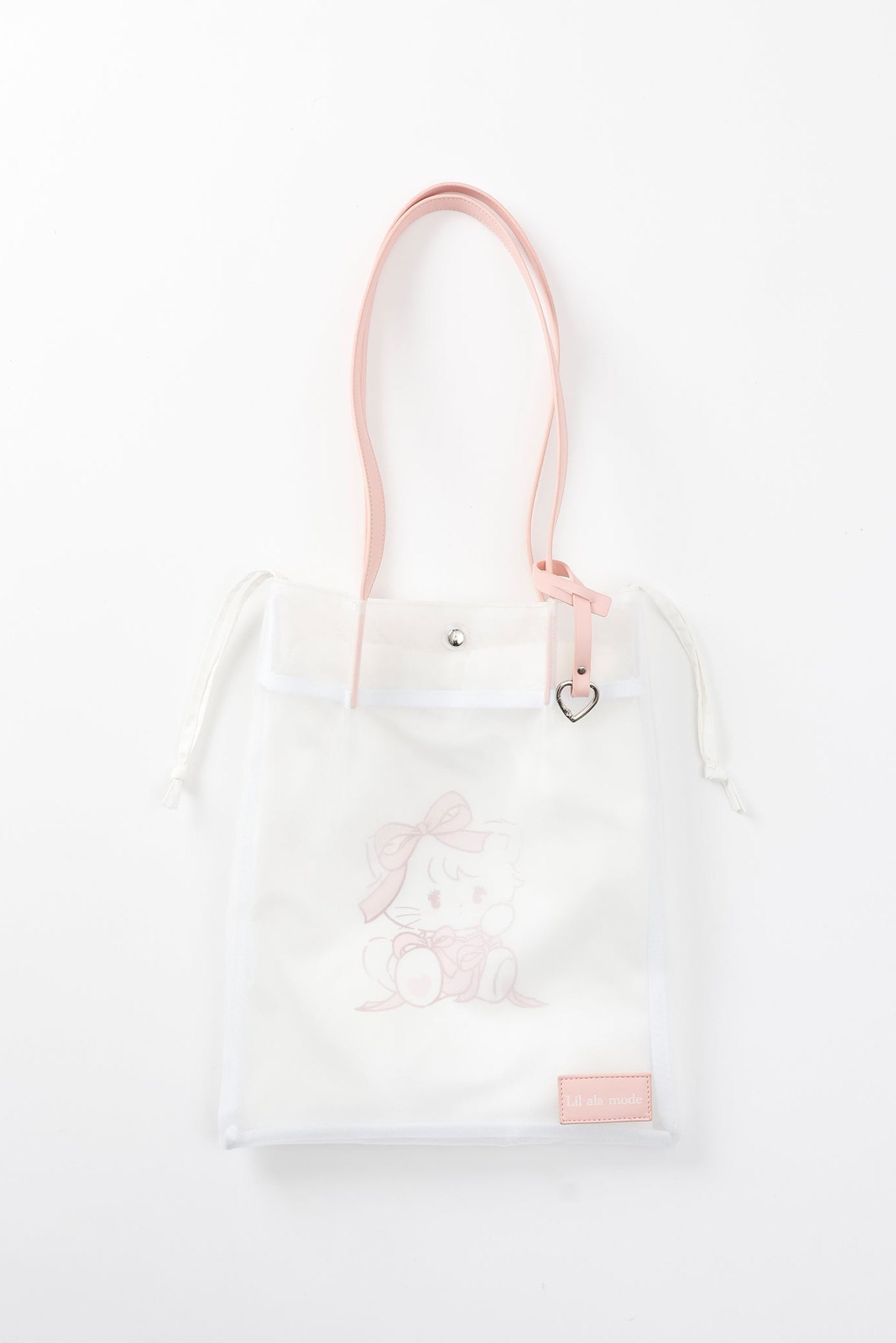 Lil ala mode メッシュバッグ ムース ホワイト
