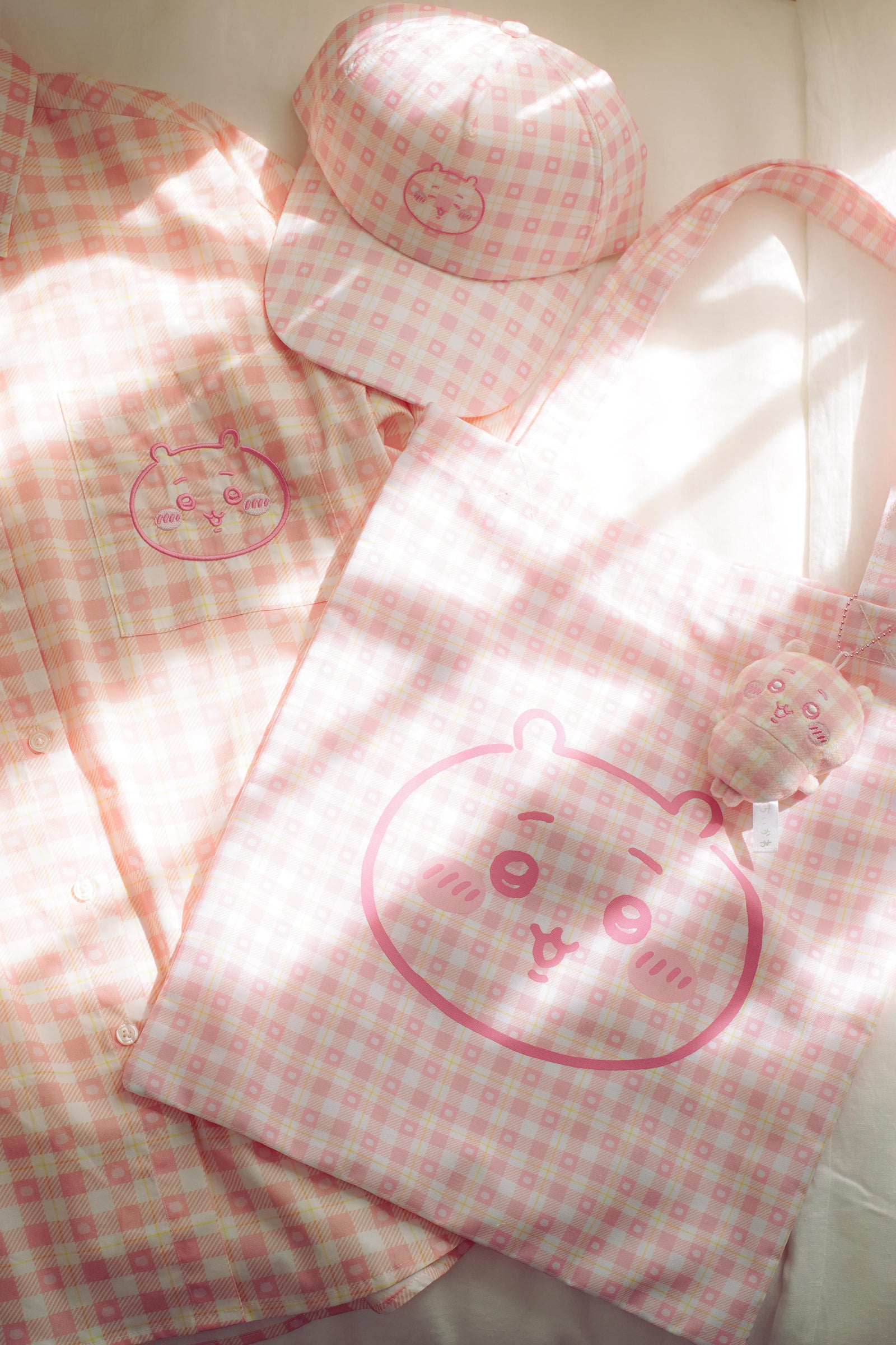 ちいかわ チェックシリーズ CAP ちいかわ ピンク