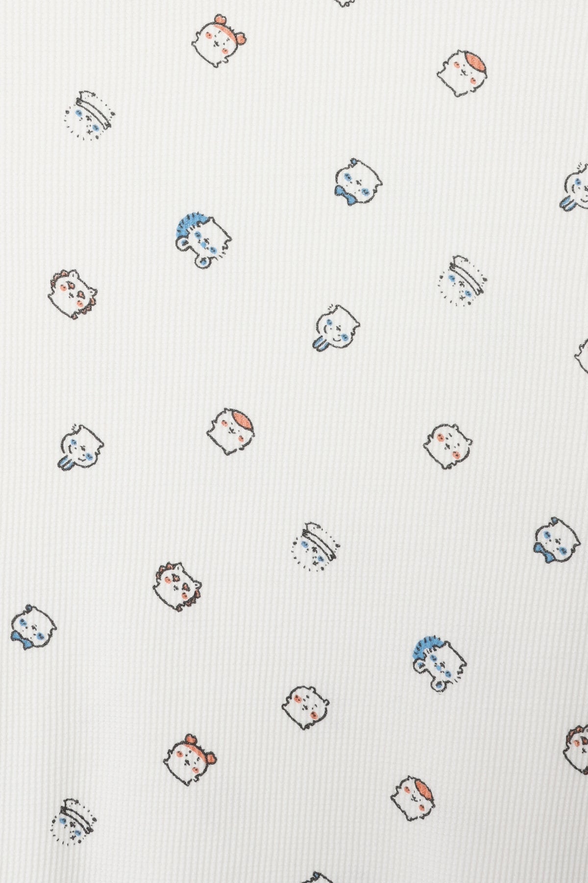 ちいかわ ワッフル長袖Tシャツ 小さいの ホワイト