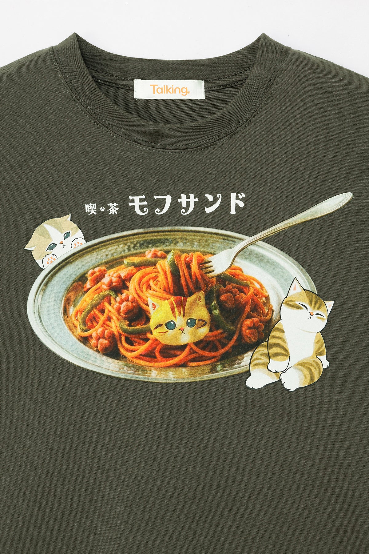 mofusand Tシャツ 二ャポリタン スミクロ