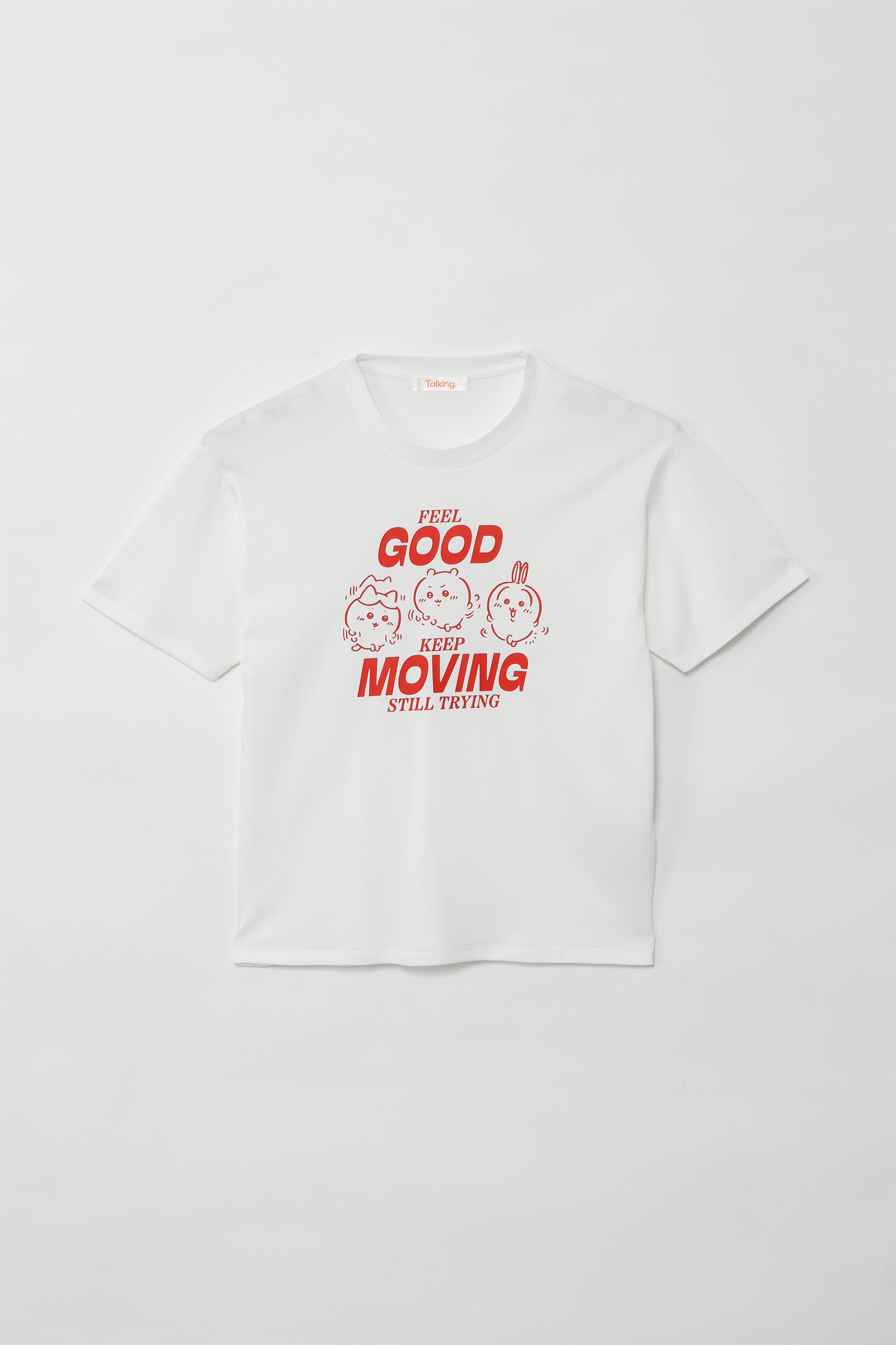 ちいかわ ドライTシャツ MOVE みんな ホワイト