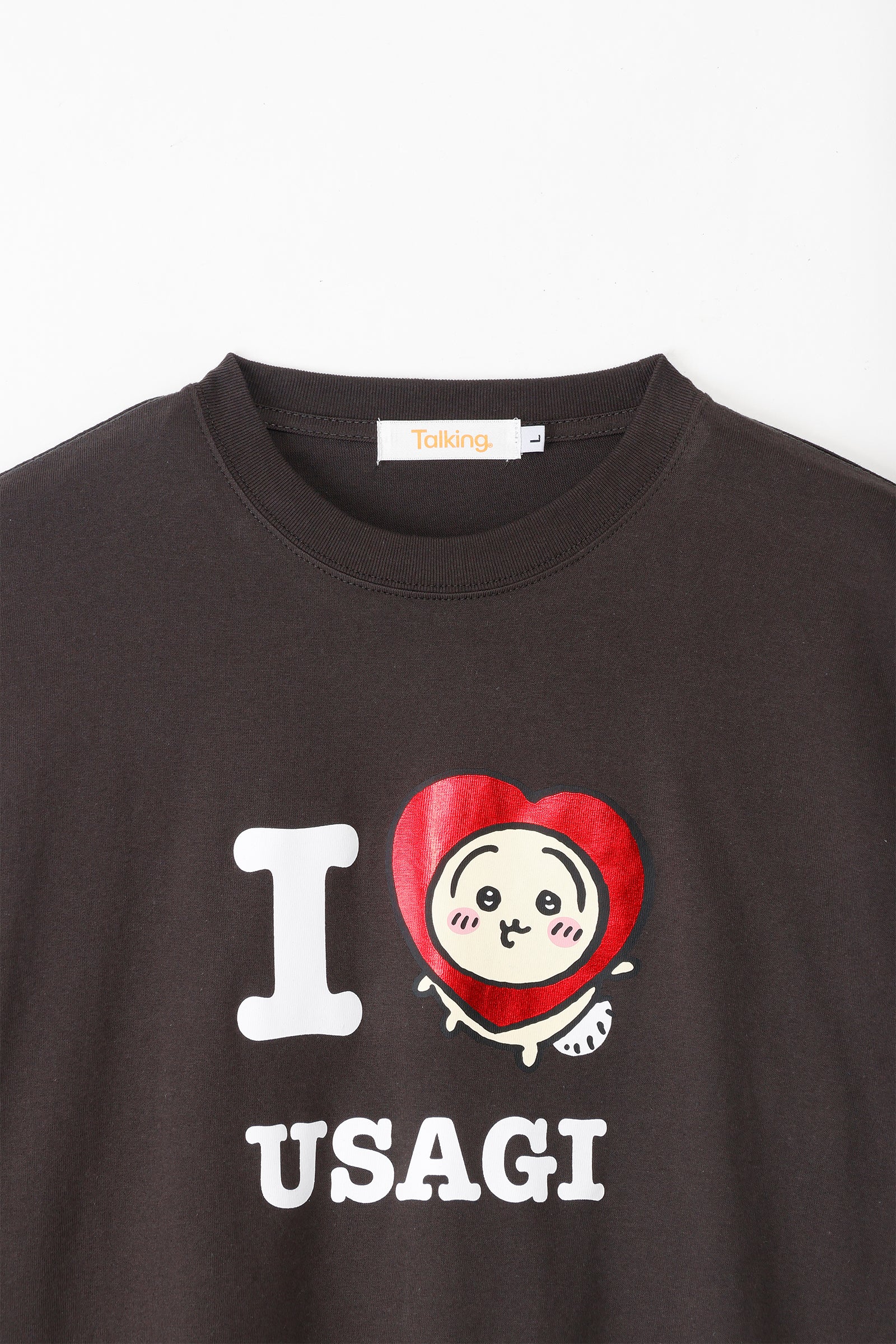 ちいかわ 長袖Tシャツ I LOVE USAGI スミ