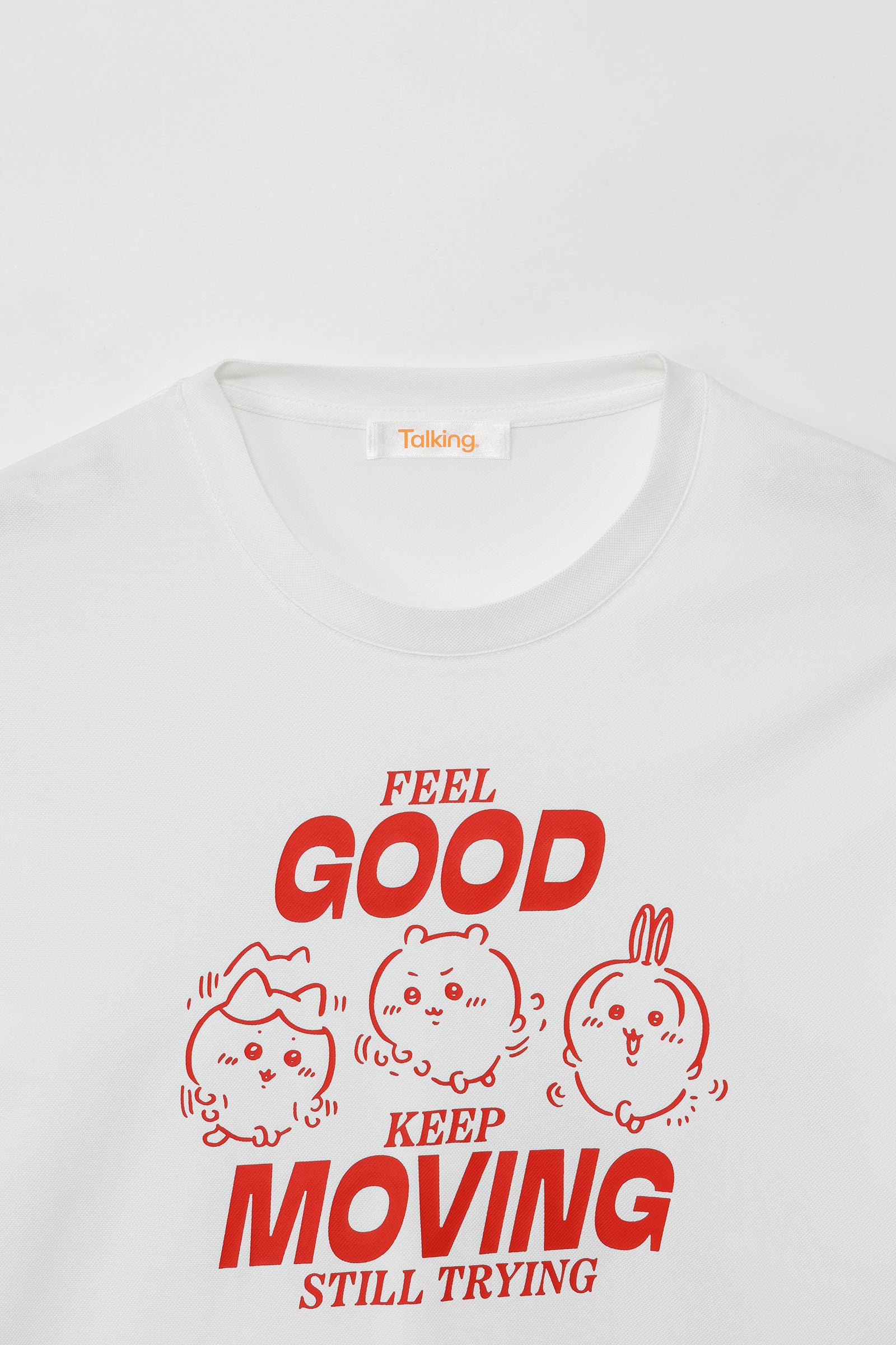 ちいかわ ドライTシャツ MOVE みんな ホワイト