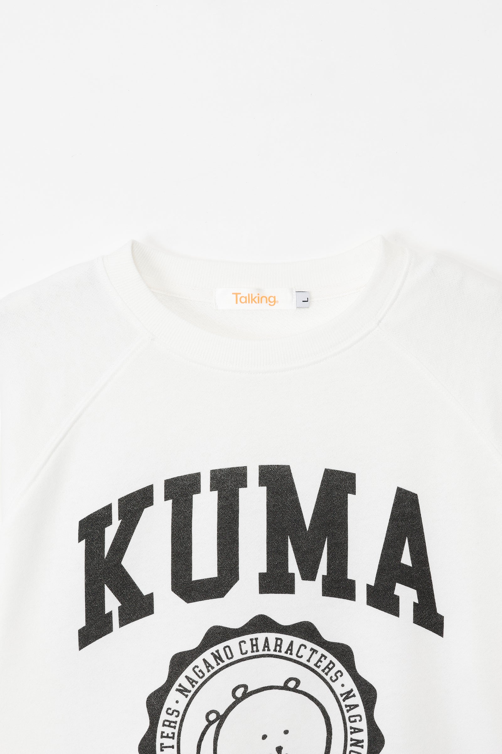 ナガノキャラクターズ Tシャツ カレッジ くま ホワイト