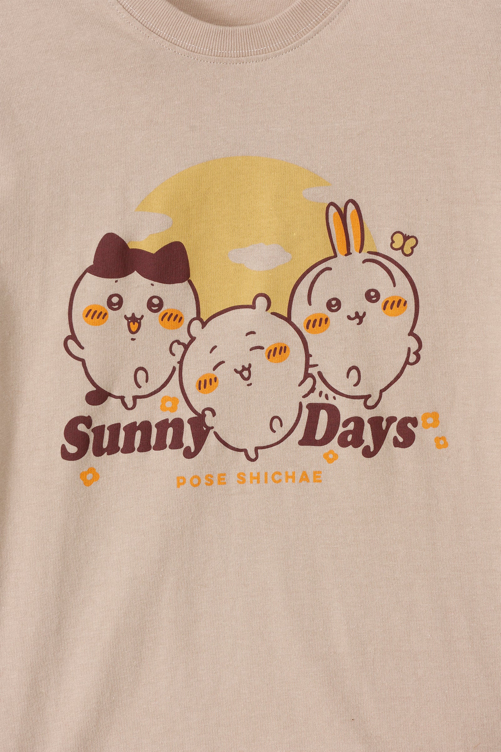 ちいかわ キッズTシャツ Sunny Days サンドベージュ