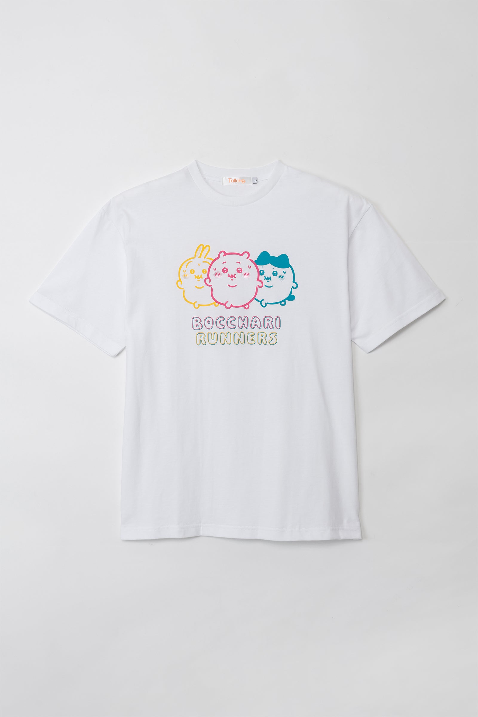 ちいかわ パックTシャツ 味付けのり/ぼっちゃりランナーズ スミ/ホワイト