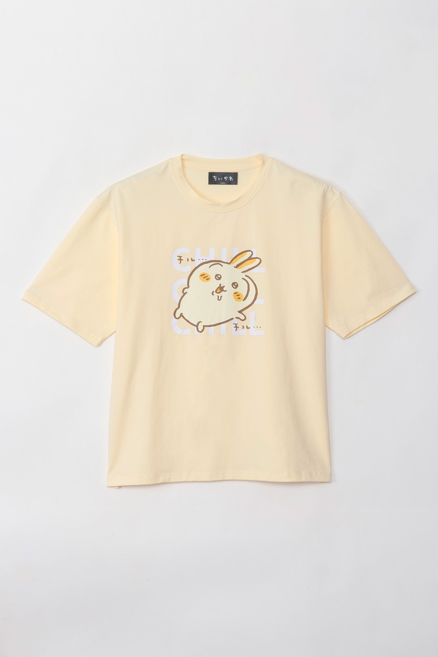 【2BUY10%OFF対象商品】ちいかわ Tシャツ チルチルうさぎ イエロー