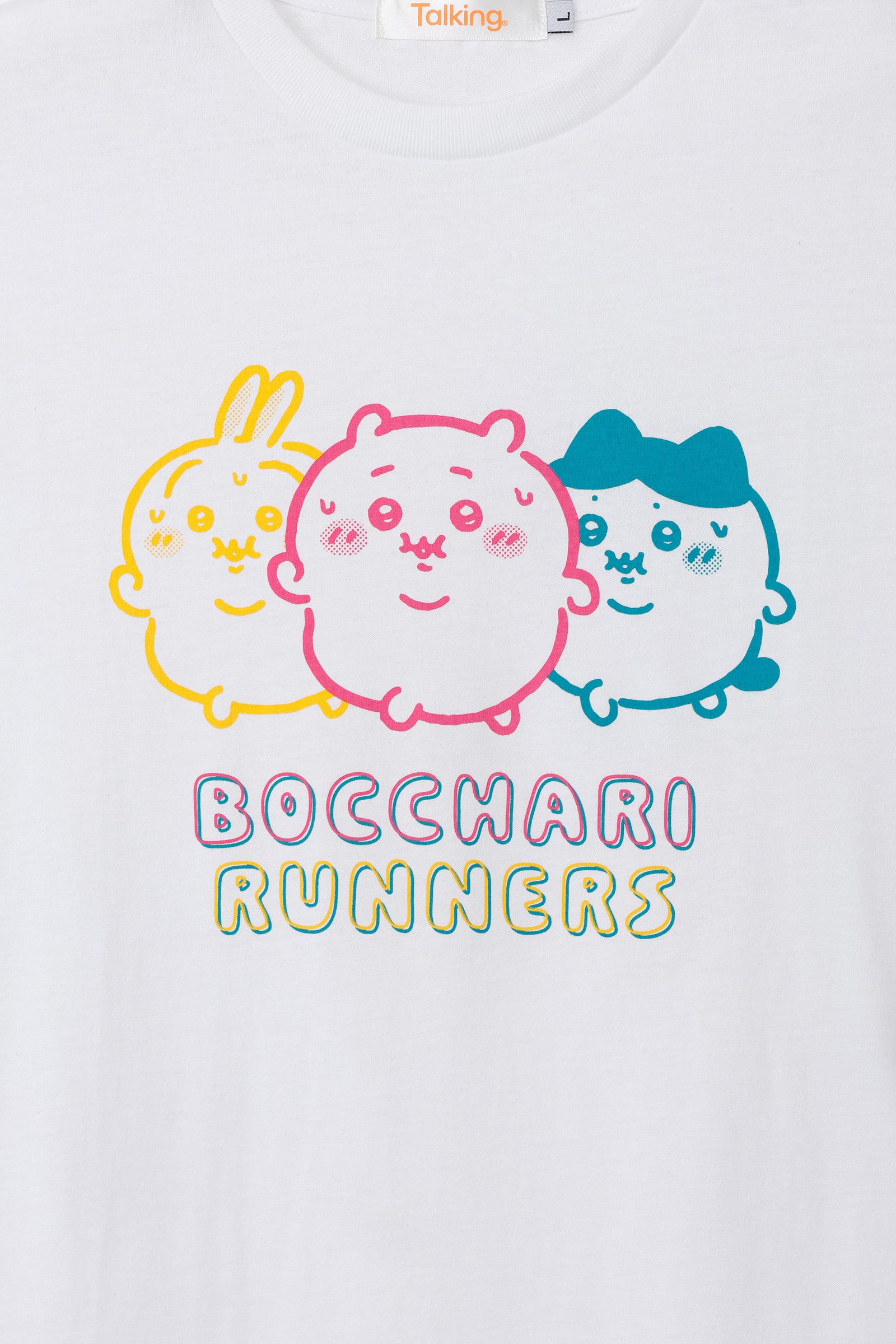 ちいかわ パックTシャツ 味付けのり/ぼっちゃりランナーズ スミ/ホワイト