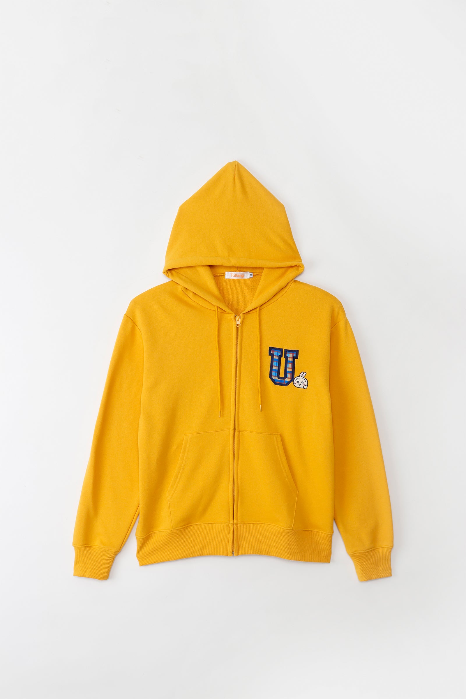 【2BUY10%OFF対象商品】ちいかわ ZIPパーカー GO MY WAY イエロー