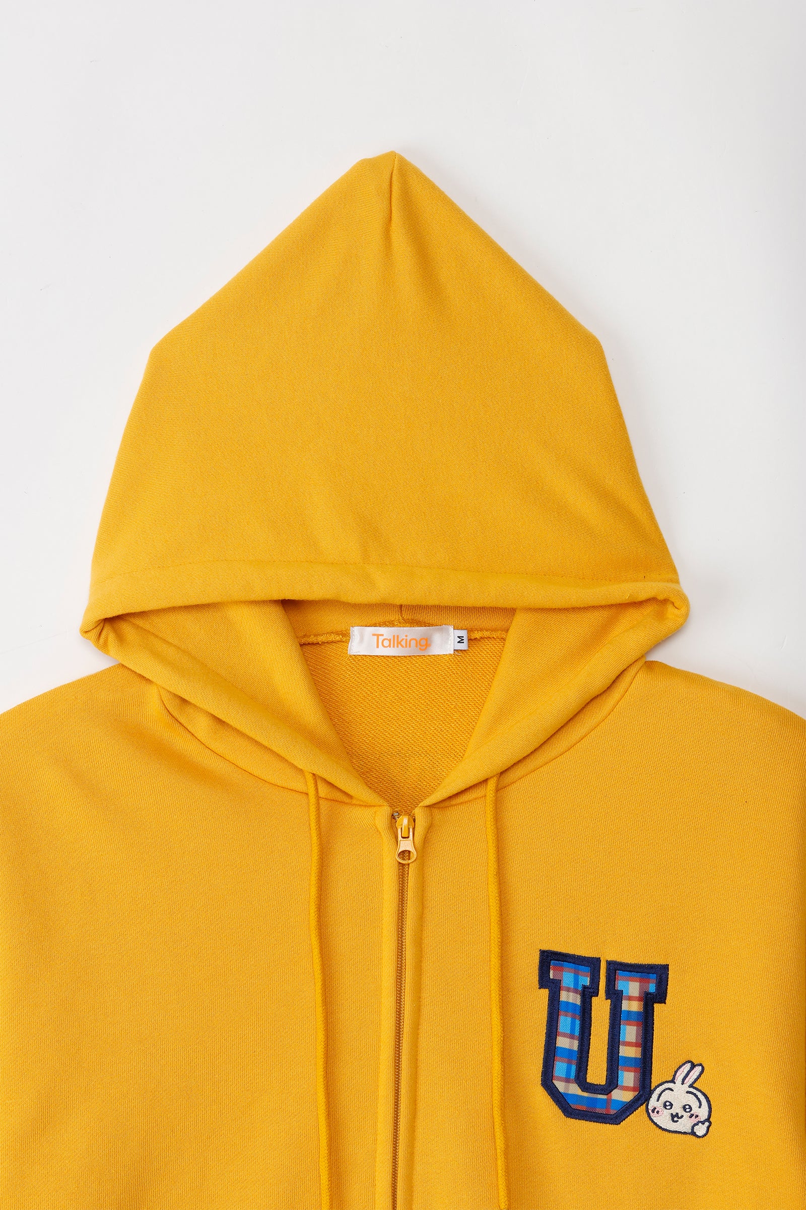 【2BUY10%OFF対象商品】ちいかわ ZIPパーカー GO MY WAY イエロー