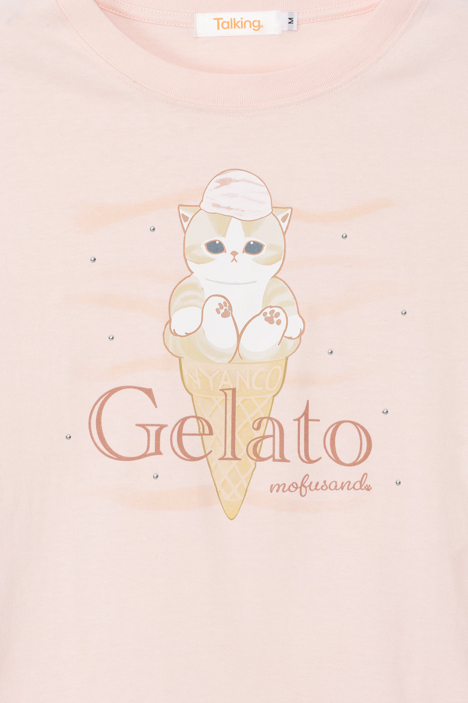 mofusand Tシャツ Gelato ペールピンク