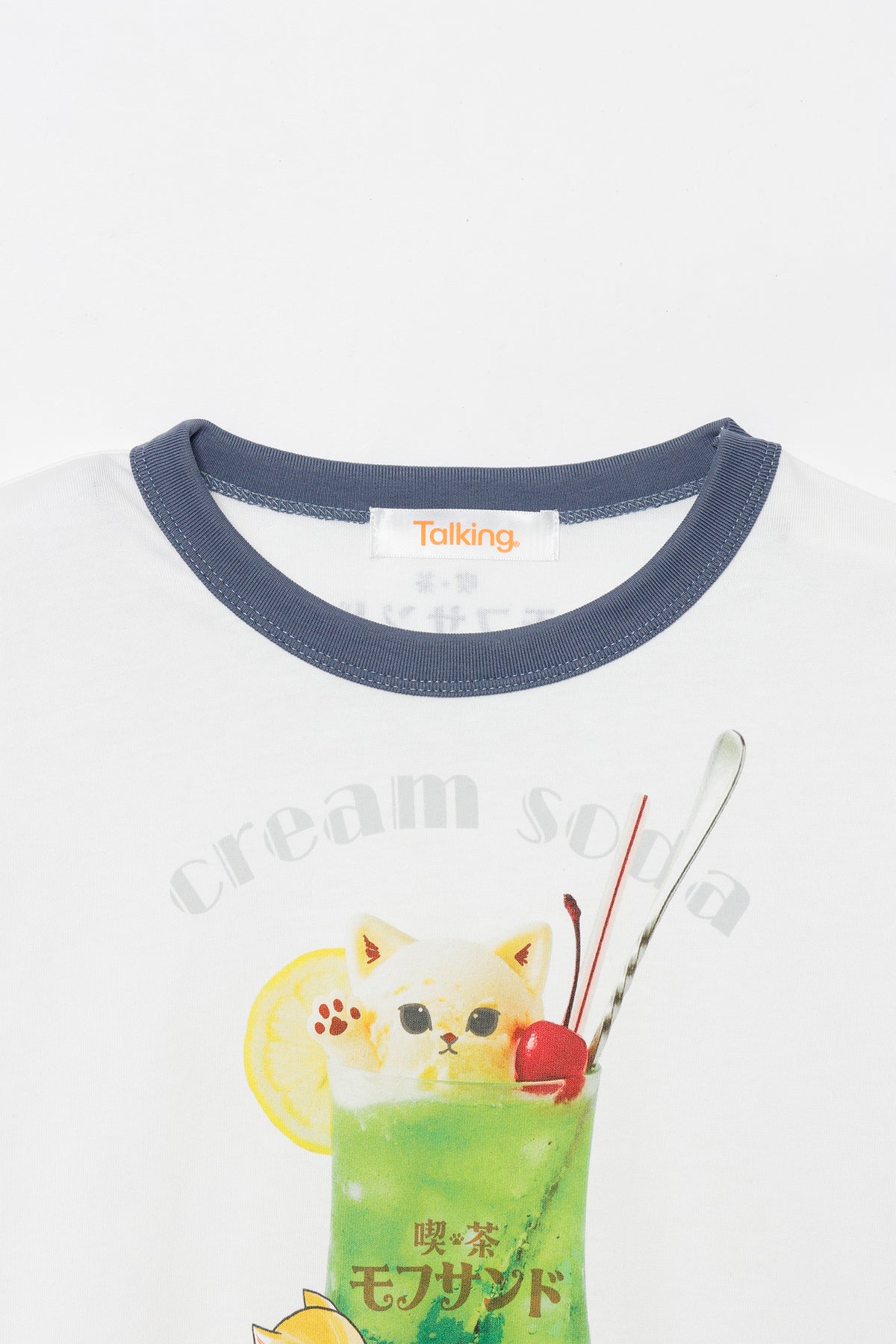 mofusand Tシャツ クリームソーダ ホワイト