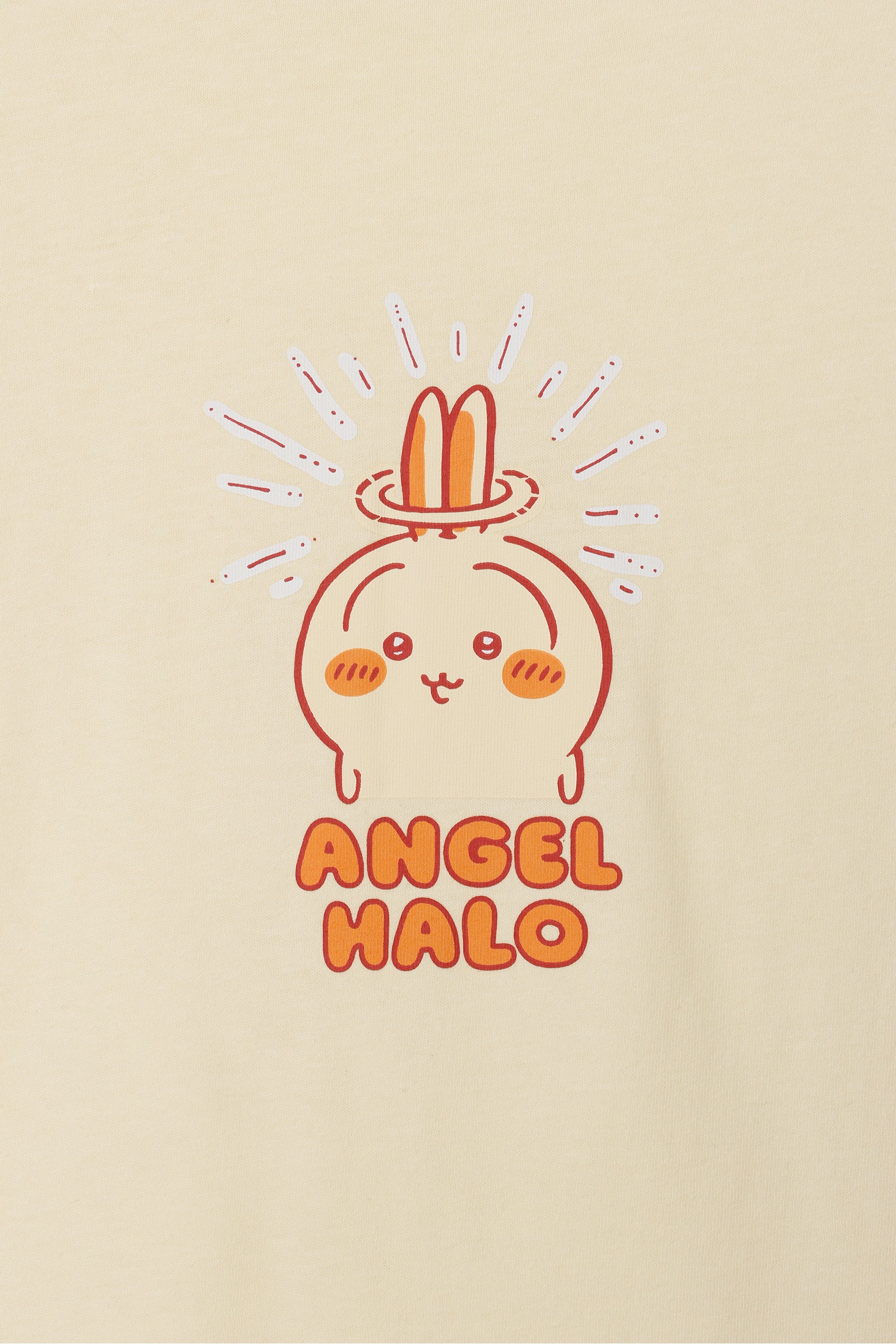 【2BUY10%OFF対象商品】ちいかわ 長袖Tシャツ ドーナッツ イエローベージュ