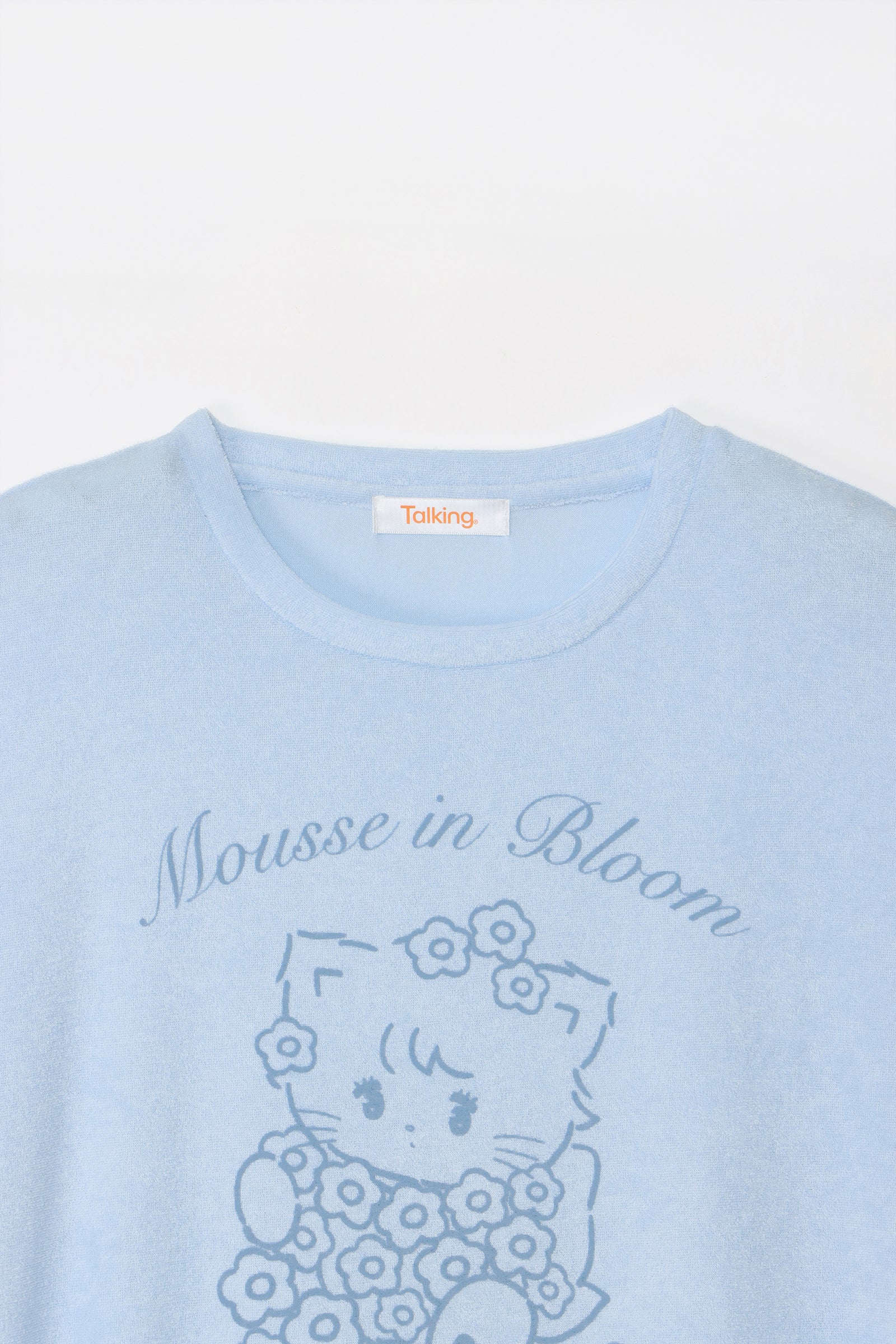 Lil ala mode ルームロングワンピース Bloom ムース ブルー