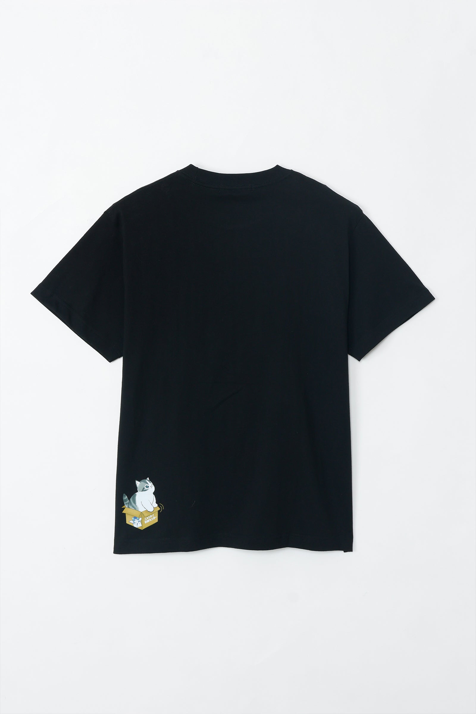 【2BUY10%OFF対象商品】mofusand Tシャツ ニャント!引越センター Nyanto! ブラック