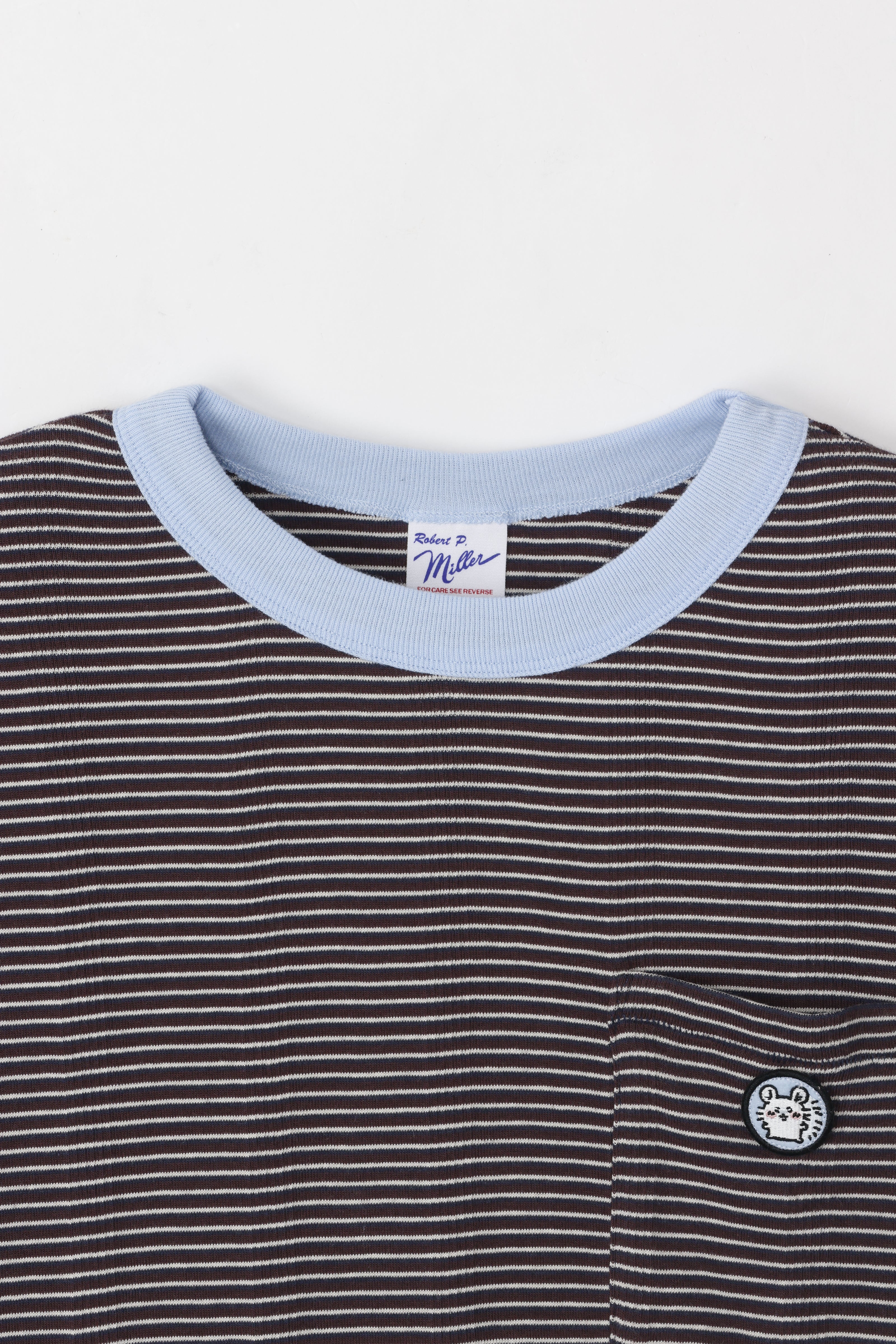 【2BUY10%OFF対象商品】ちいかわ ビッグシルエットポケットTシャツ Robert P.Miller×Talking モモンガ COFFEE